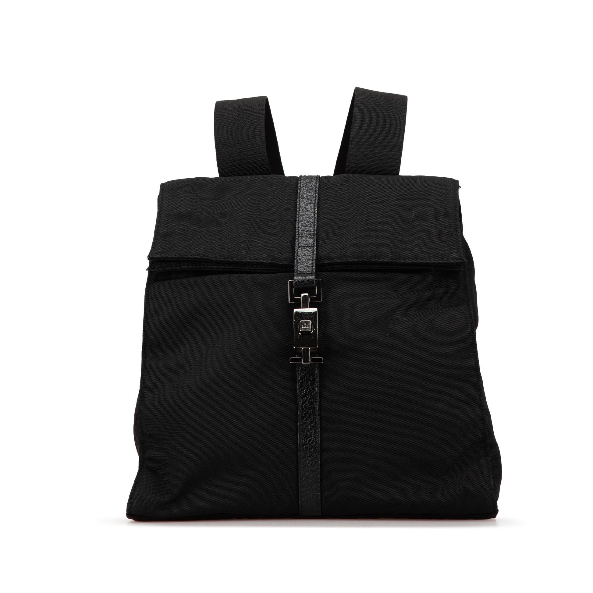 Gucci Jackie Backpack SHG-c2ptzg Canvas Black