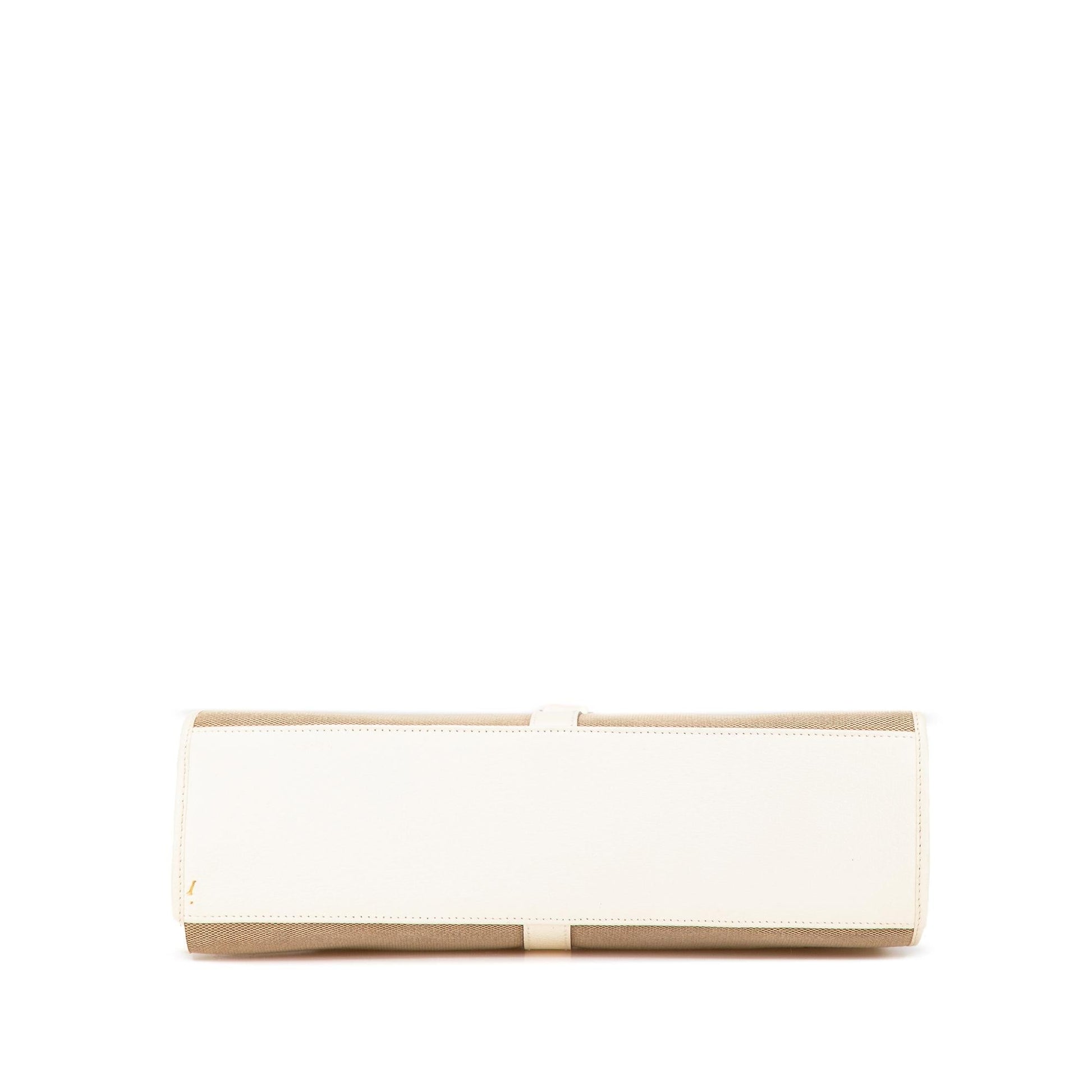 Gucci Jackie Bardot Canvas Shoulder Bag