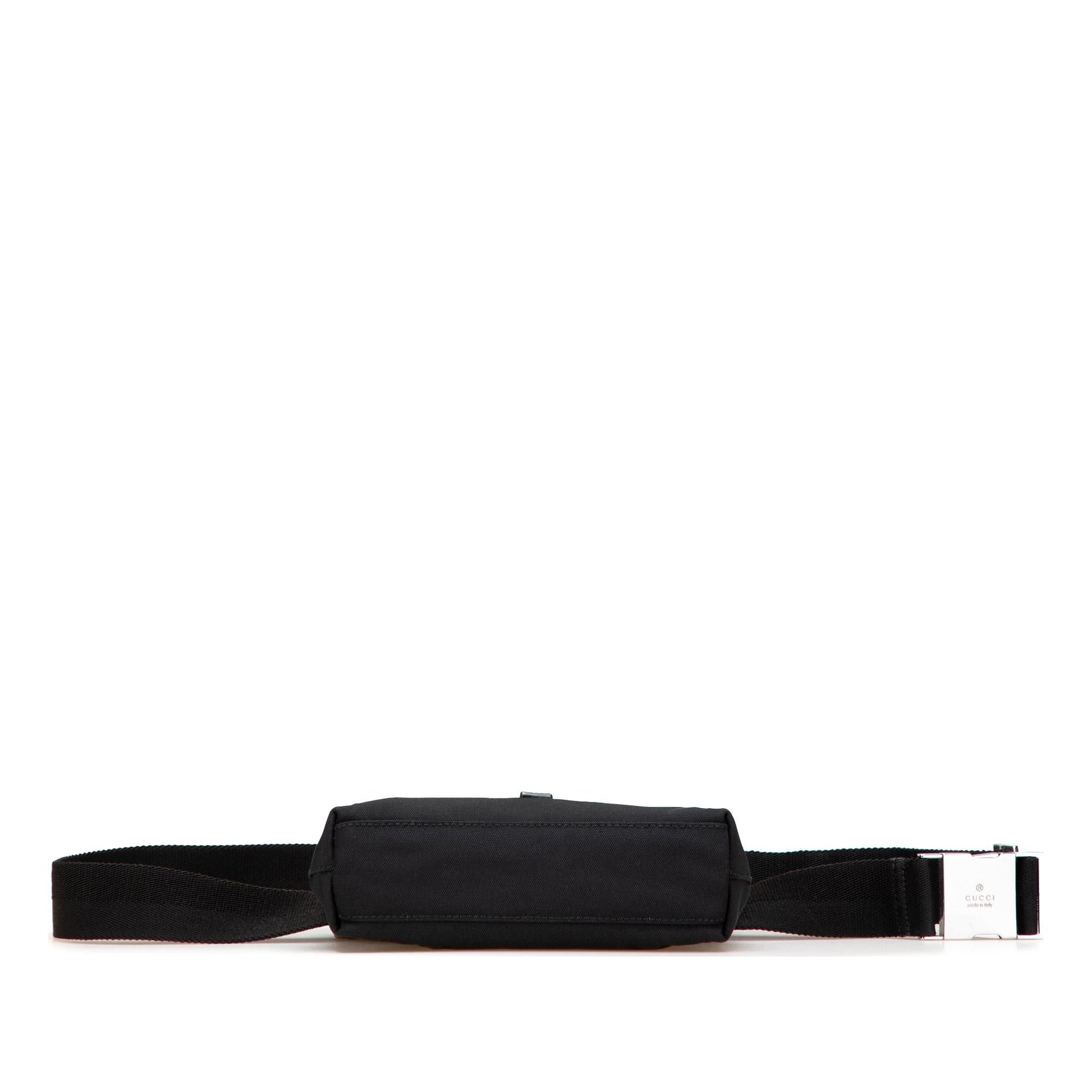 Gucci Jackie Belt Canvas Black Accessory