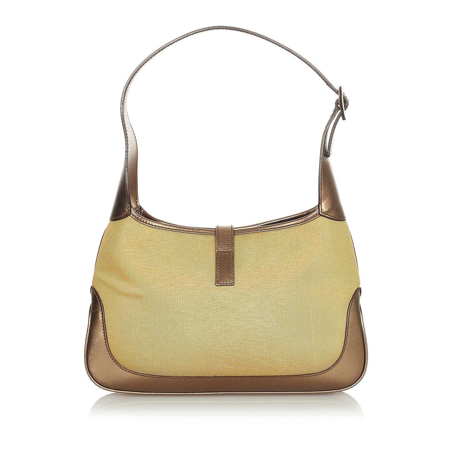 Gucci Jackie SHG Canvas Calf Brown Shoulder Bag Bag Shg