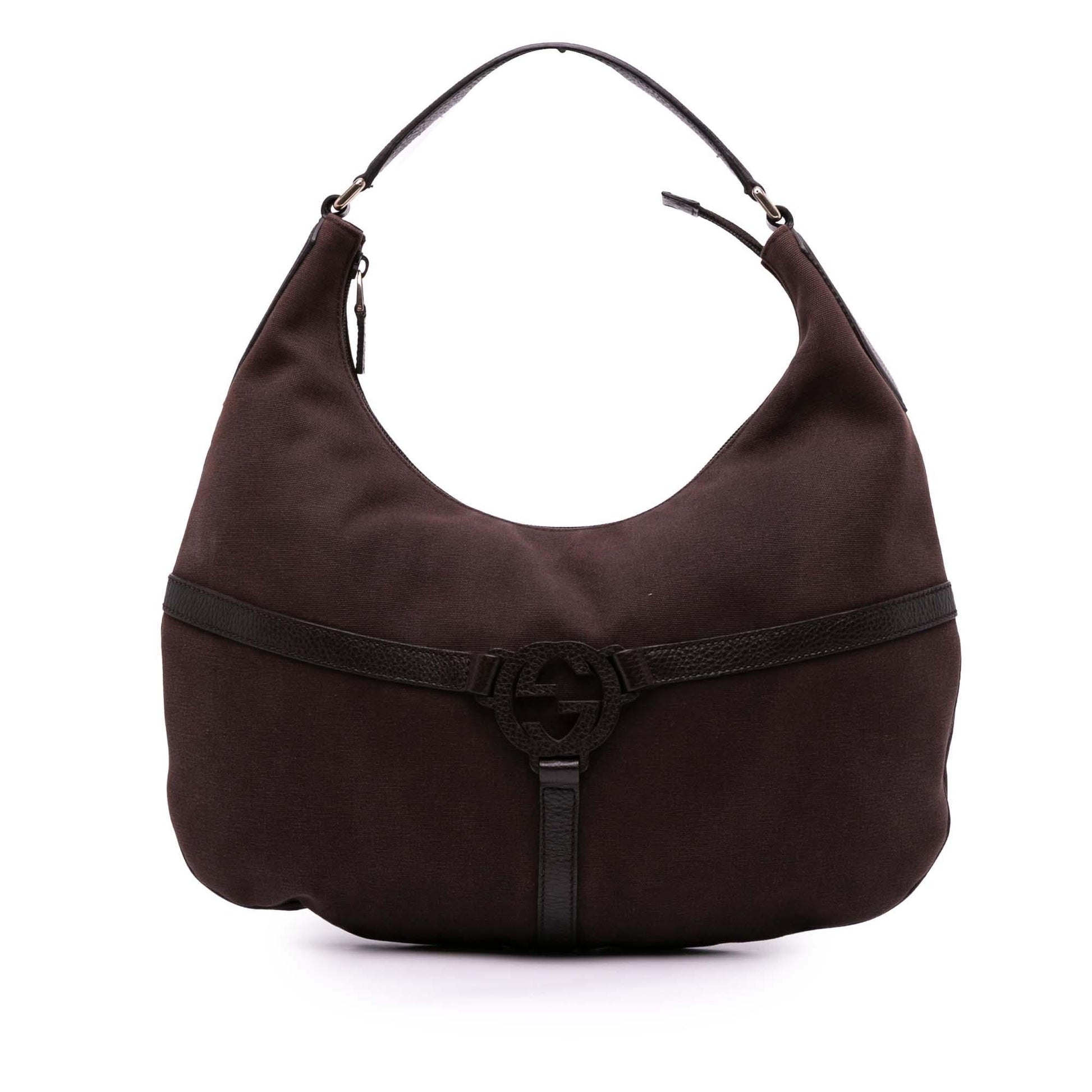 Gucci Reins Canvas Brown Shoulder Bag Bag 1