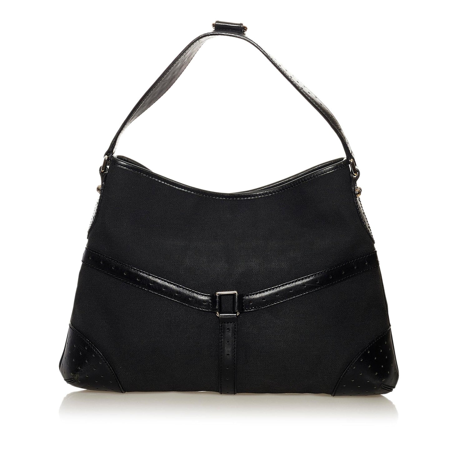 Gucci Reins SHG Canvas Calf Black Shoulder Bag