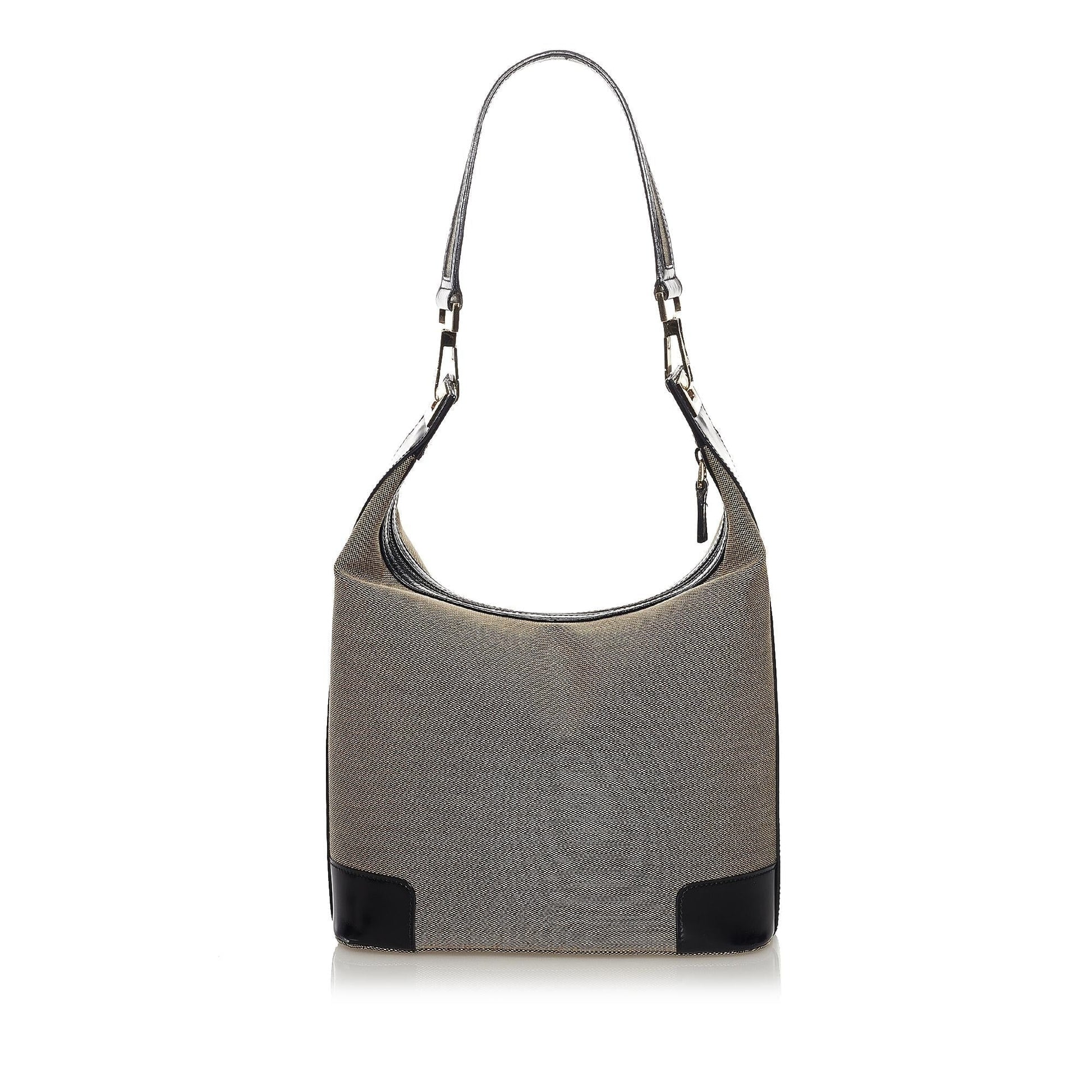 Gucci SHG Canvas Black Grey Shoulder Bag