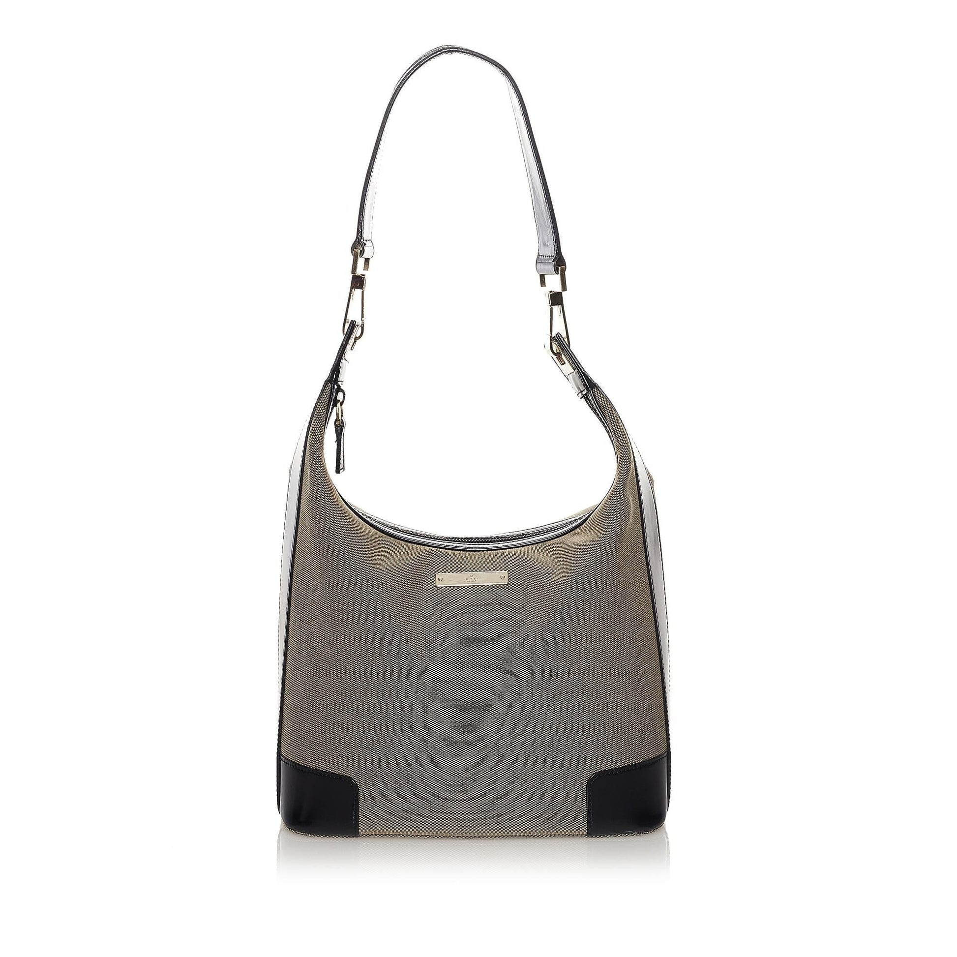 Gucci SHG Canvas Black Grey Shoulder Bag