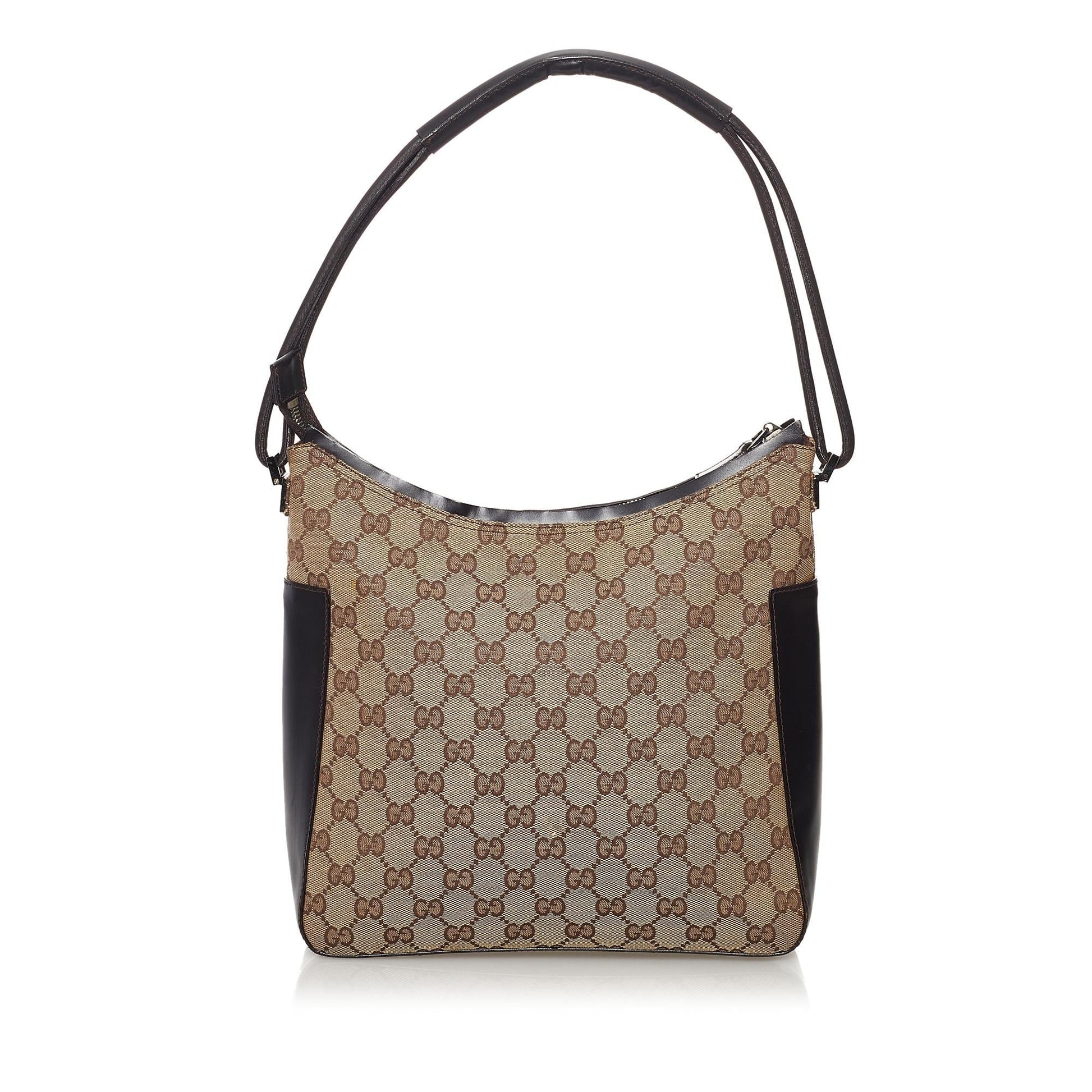 Gucci SHG Canvas Brown Shoulder Bag Bag Shg