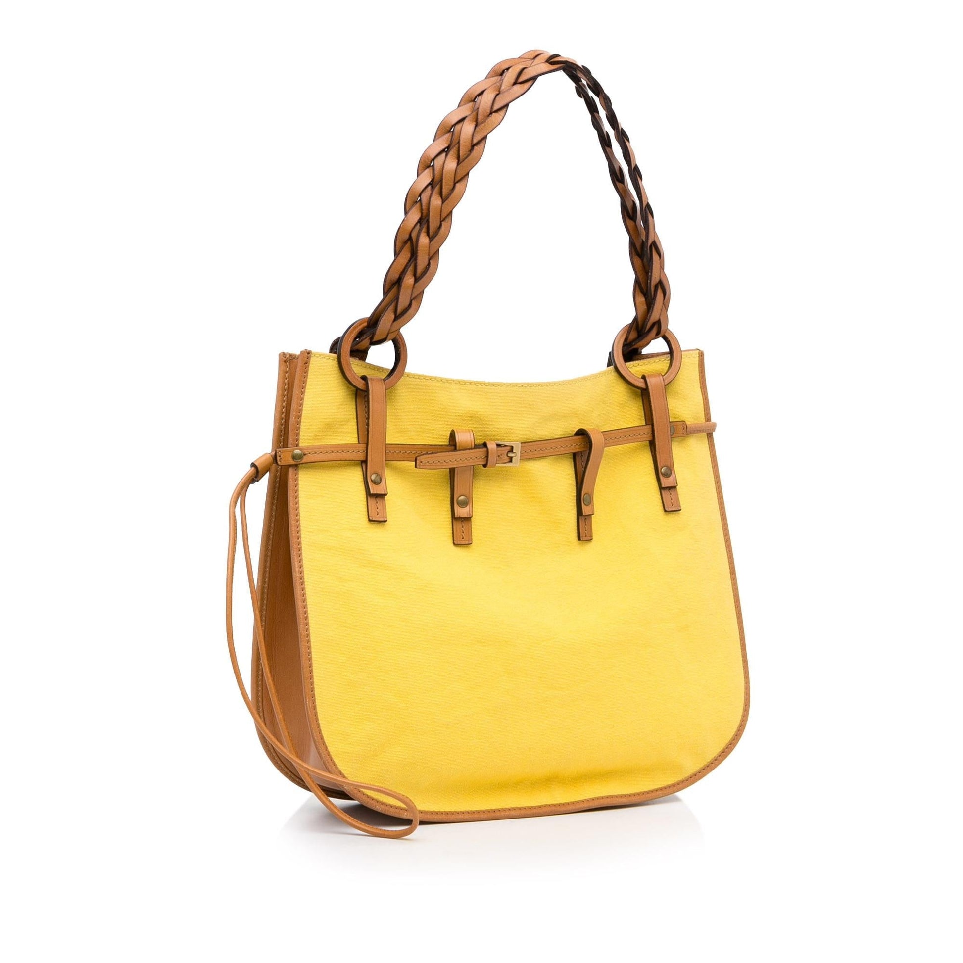 Gucci SHG-KvPfvV Canvas Calf Brown Shoulder Bag