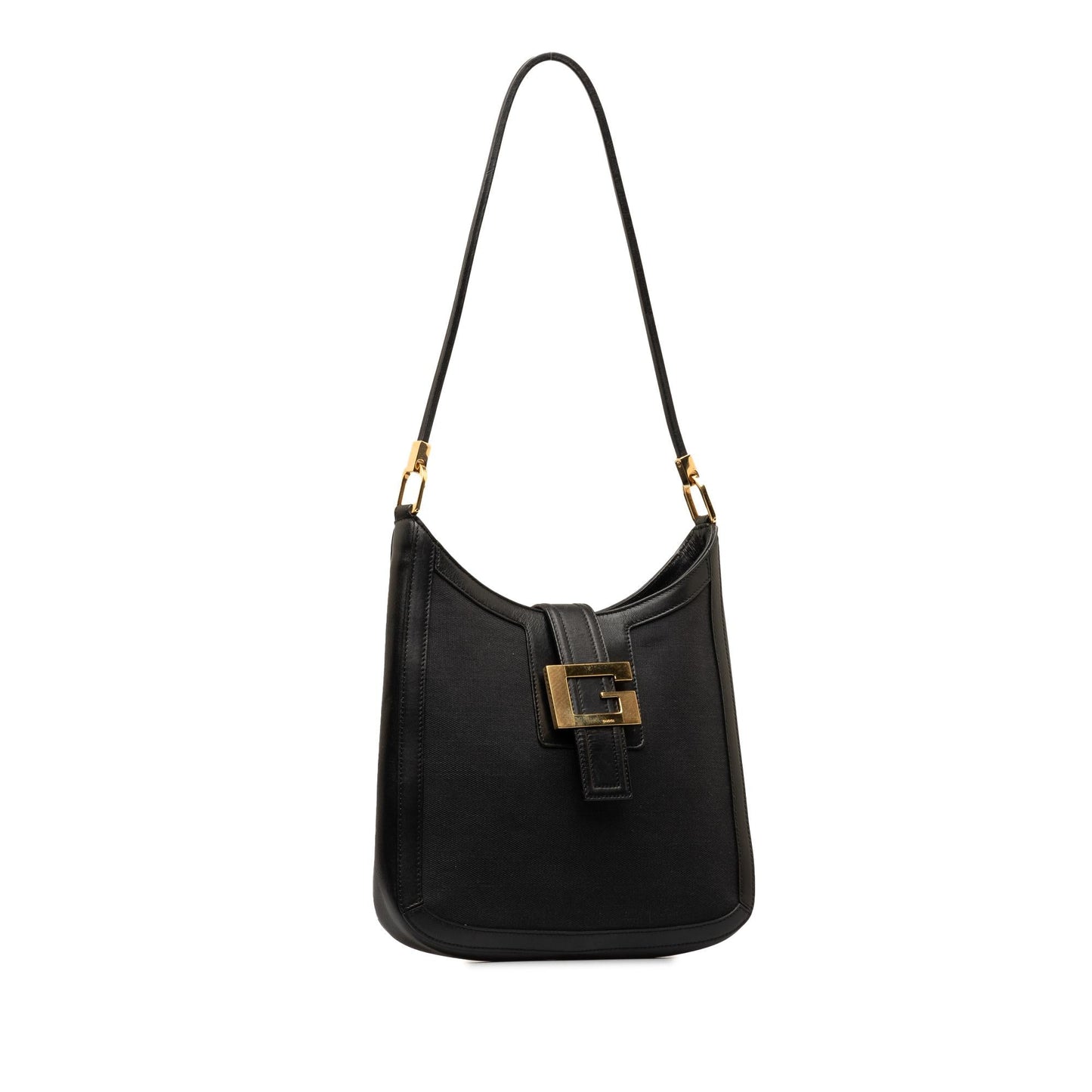 Gucci SHG-3KiGwd Canvas Calf Black Shoulder Bag