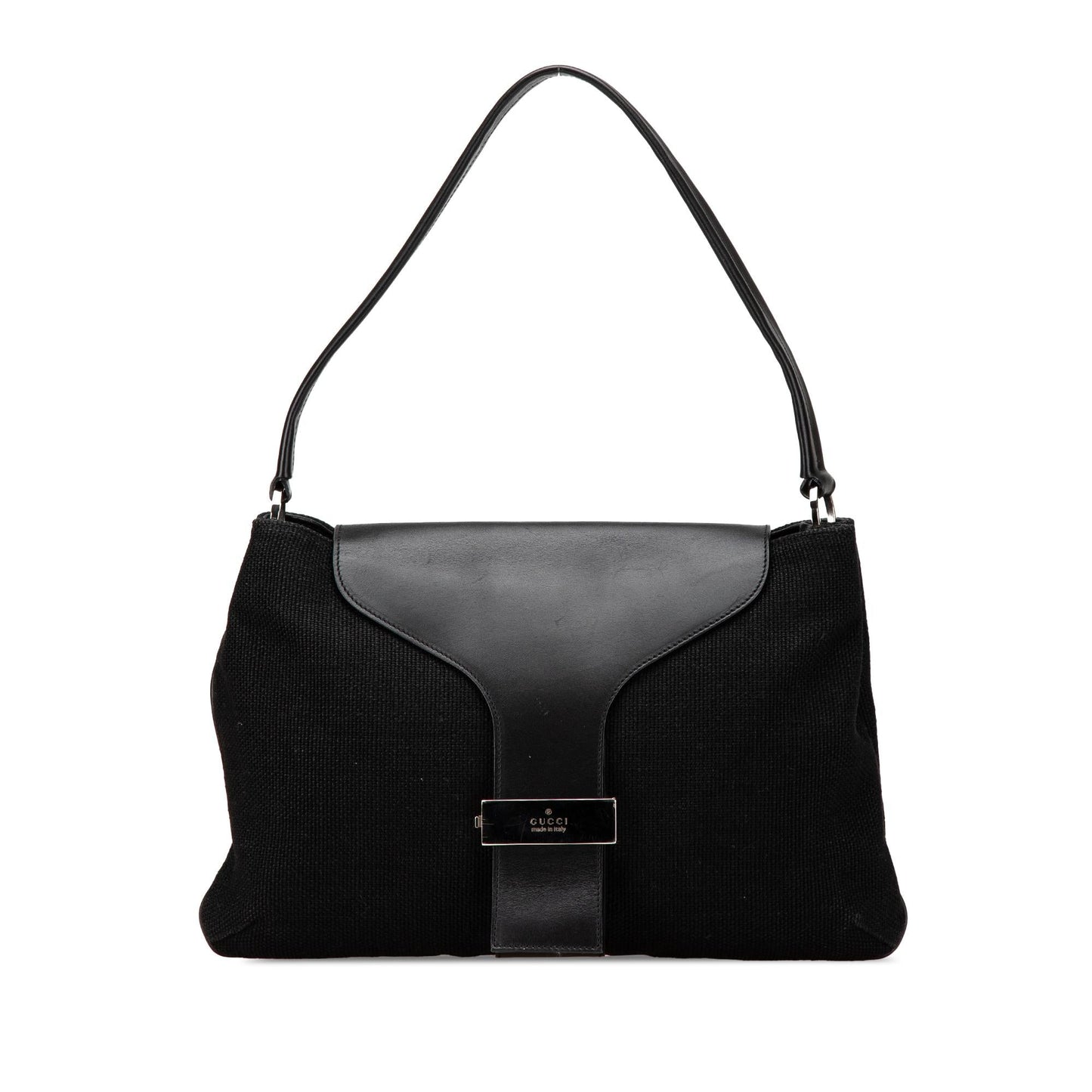 Gucci Canvas Calf Black Shoulder Bag
