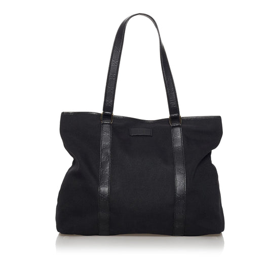 Gucci SHG Canvas Black Tote Bag Bag Shg