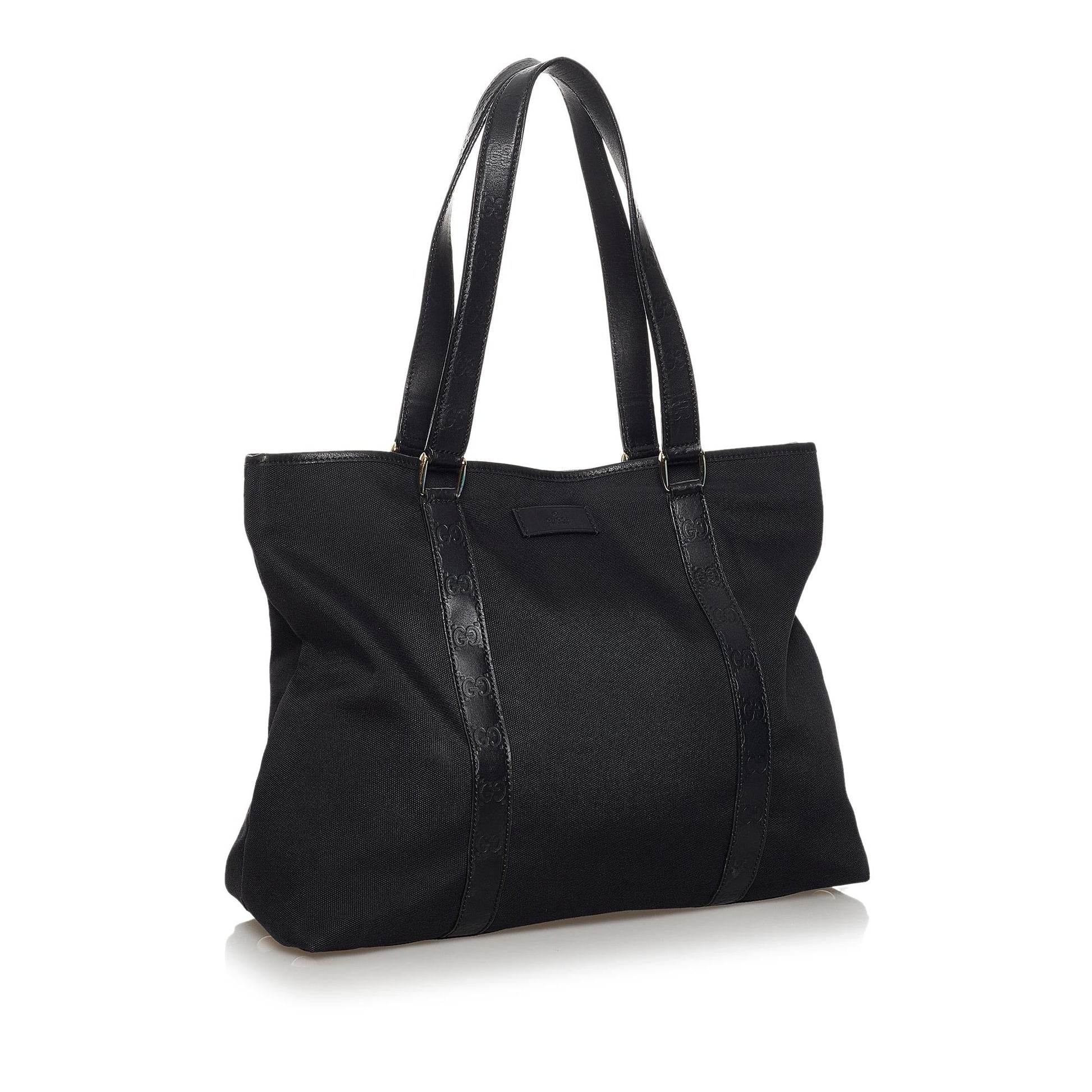 Gucci SHG Canvas Black Tote Bag Bag Shg