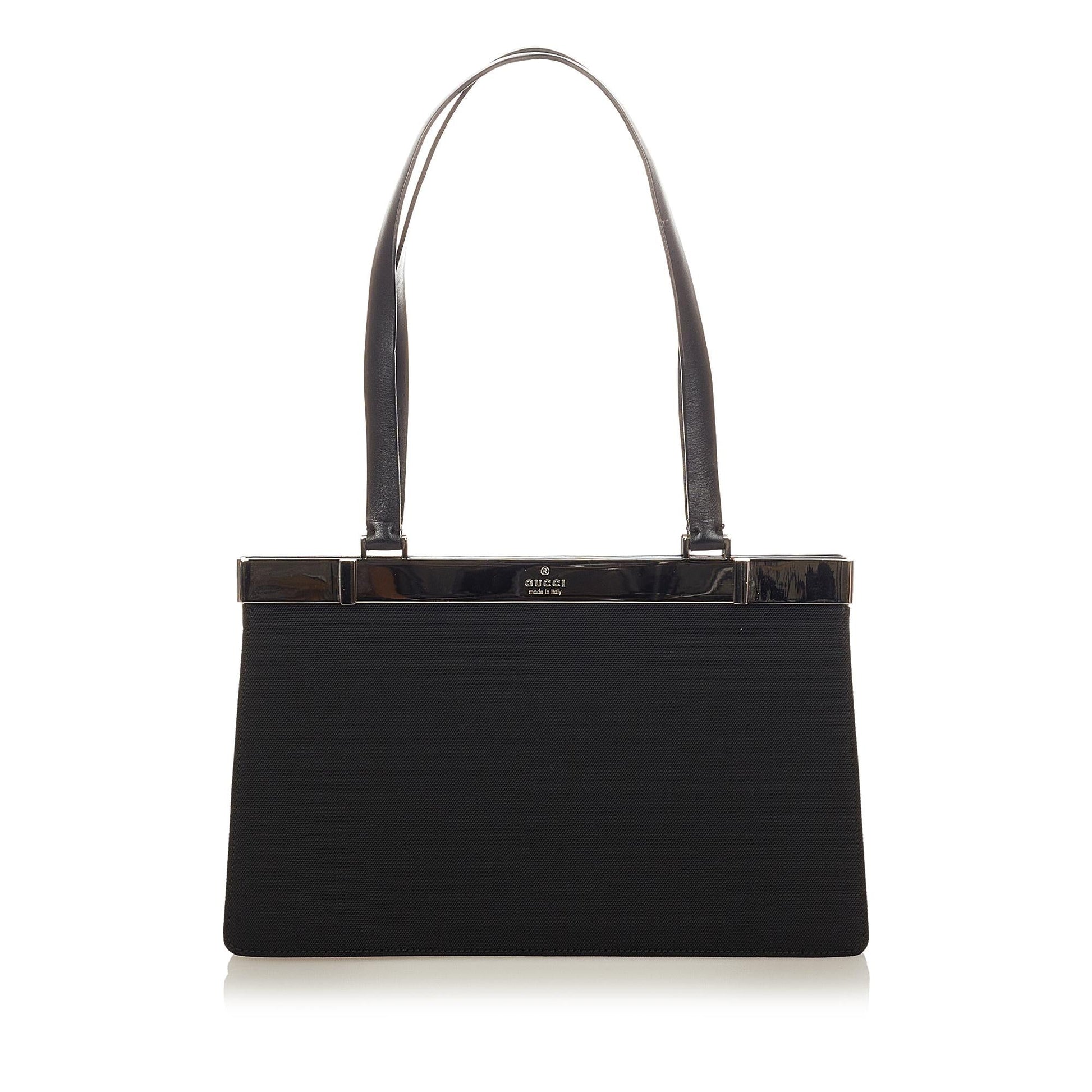 Gucci SHG Canvas Black Tote Bag 4
