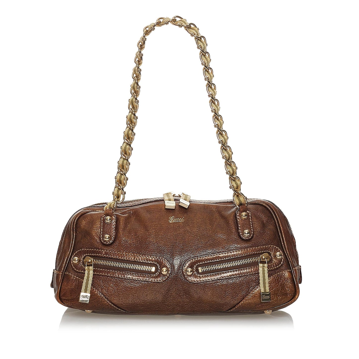 Gucci Capri SHG Leather Calf Brown Shoulder Bag