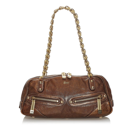 Gucci Capri SHG Leather Calf Brown Shoulder Bag