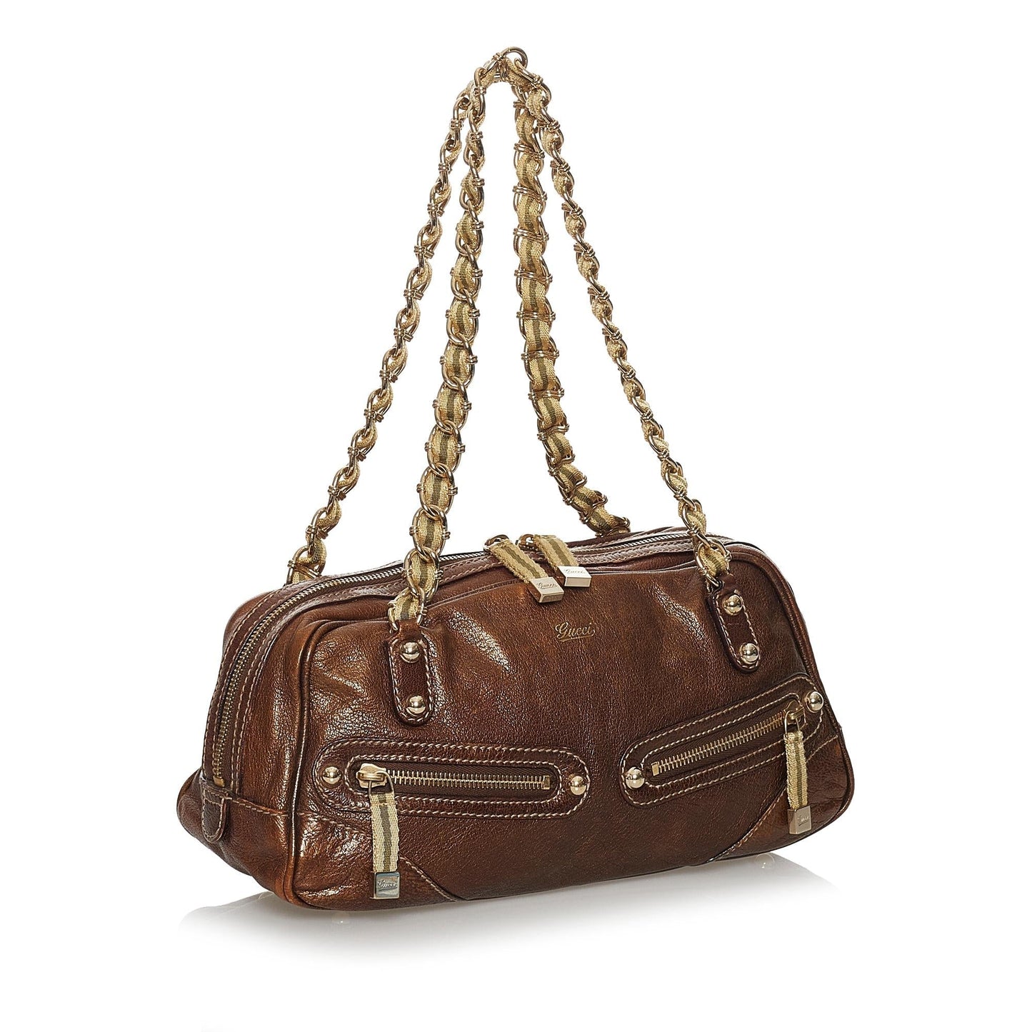 Gucci Capri SHG Leather Calf Brown Shoulder Bag