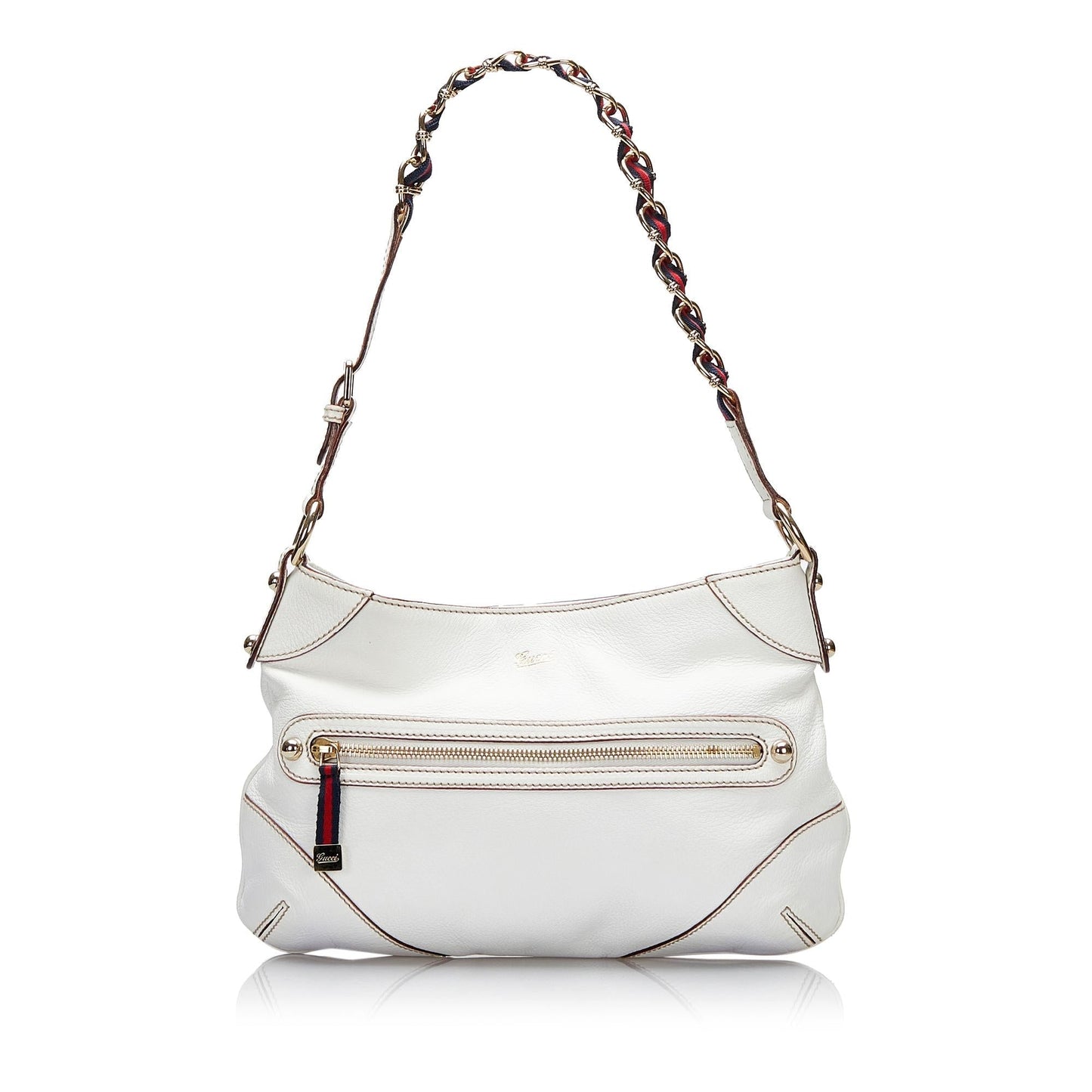 Gucci Capri Ranch Kid SHG-fEp x Calf White Shoulder Bag