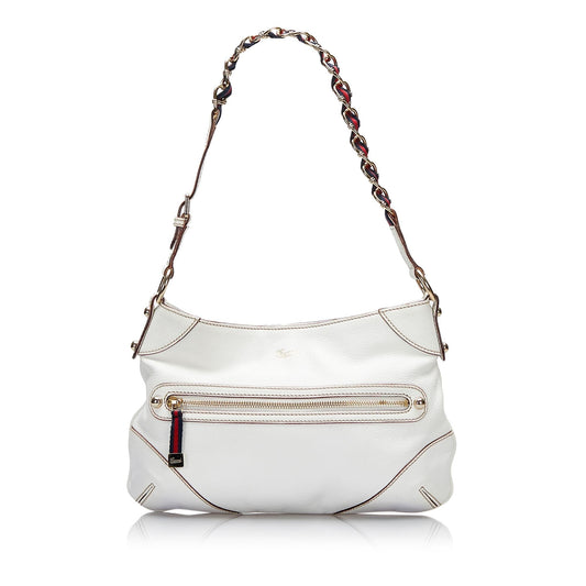 Gucci Capri Ranch Kid SHG-fEp x Calf White Shoulder Bag