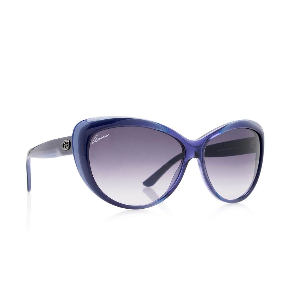 Gucci Cat Eye GG Sunglasses SHF Blue Accessory