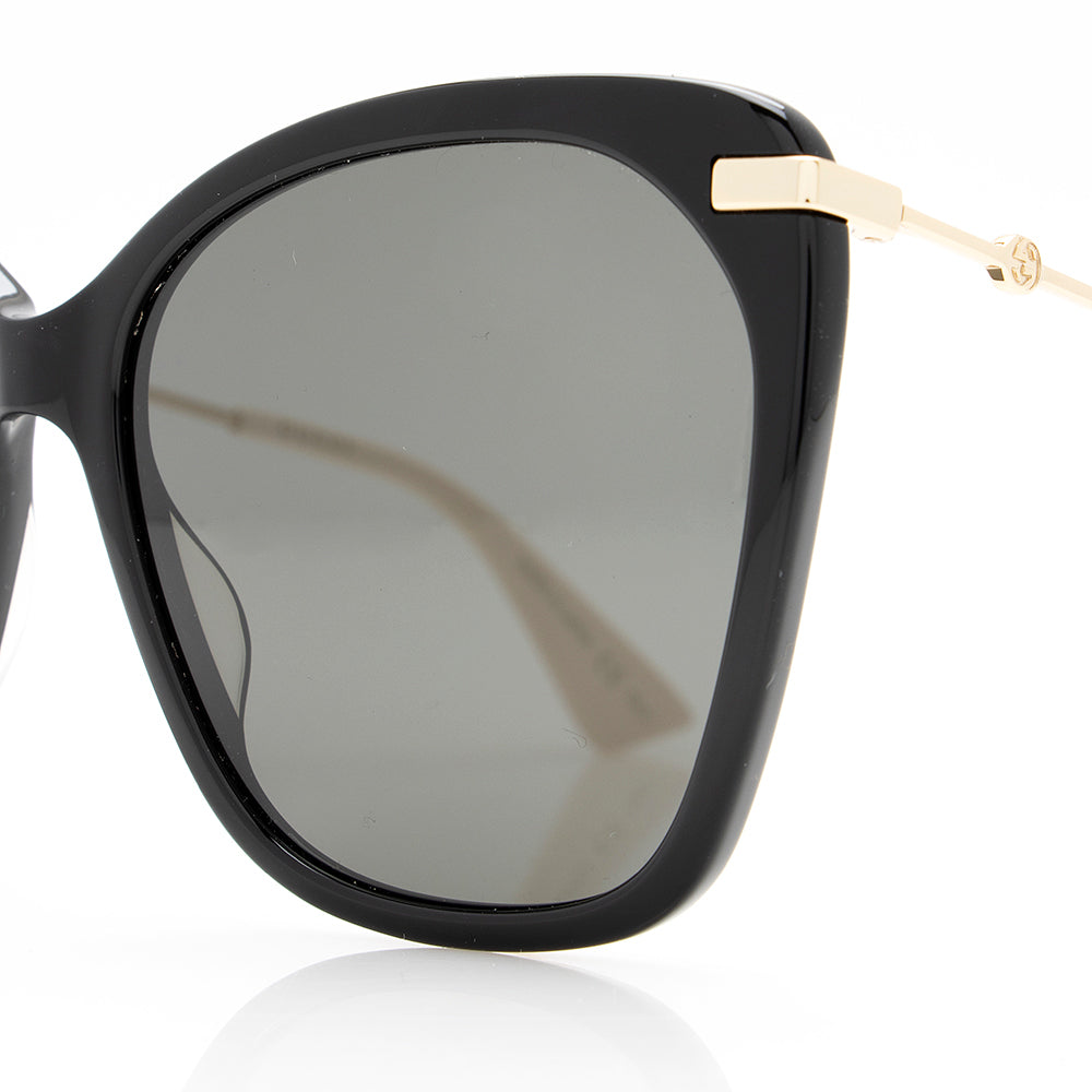 Gucci Cat Eye Sunglasses SHF Black Accessory