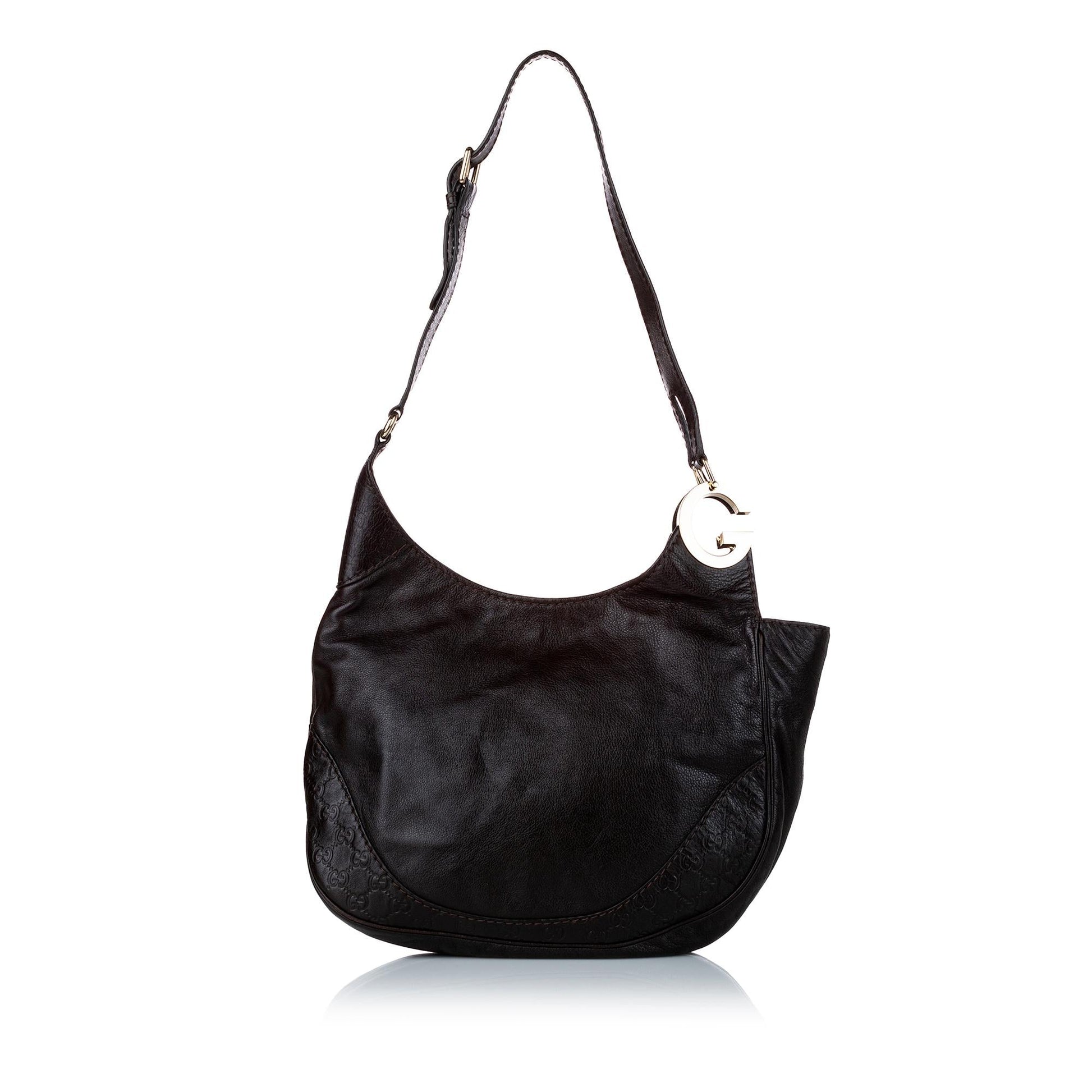 Gucci Charlotte SHG Leather Calf Black Shoulder Bag