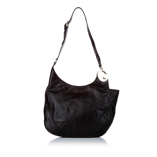 Gucci Charlotte SHG Leather Calf Black Shoulder Bag
