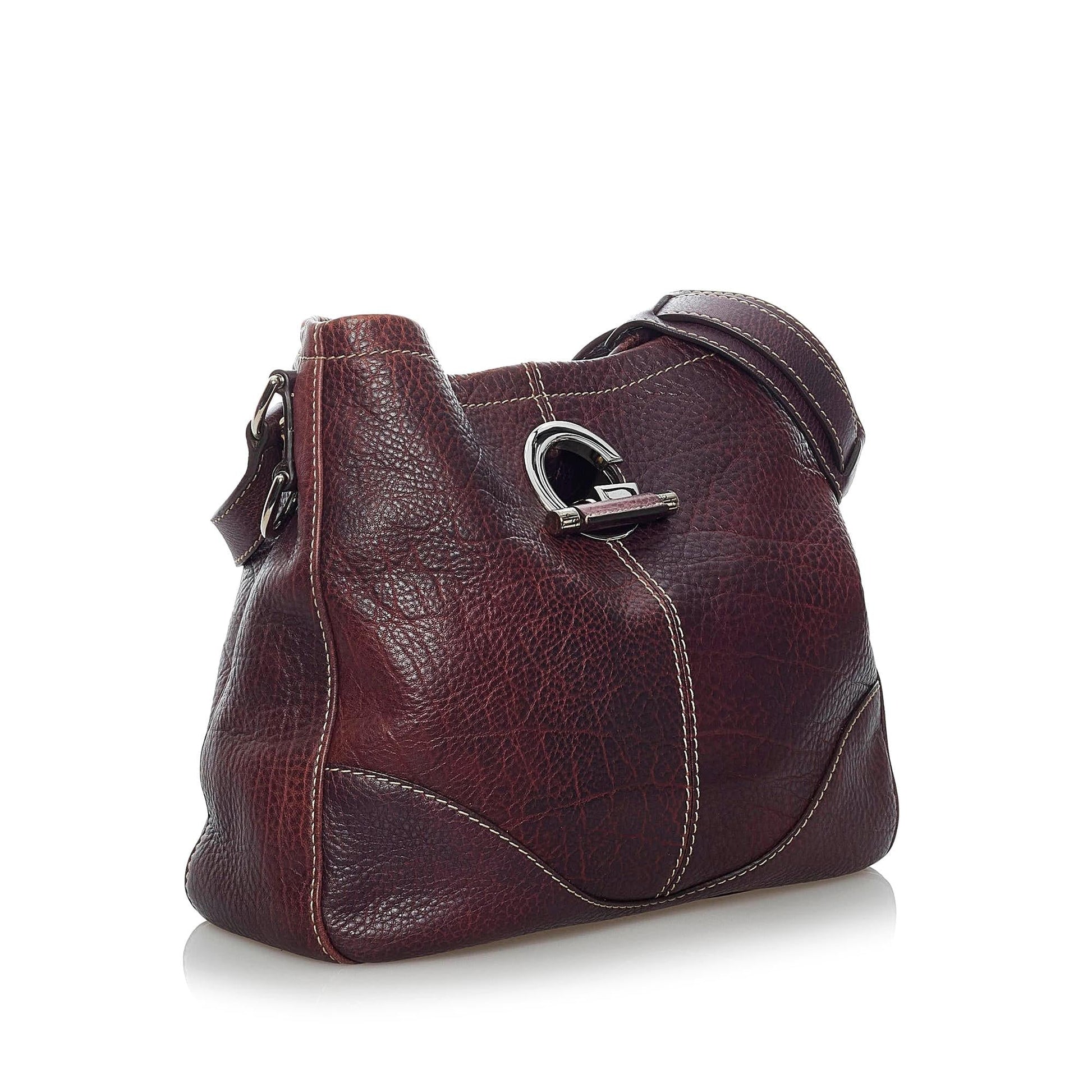 Gucci Charlotte SHG Leather Calf Brown Shoulder Bag