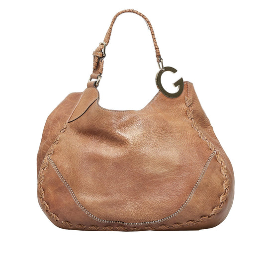 Gucci Charlotte SHG-F2gKPB Calf Brown Tote Bag