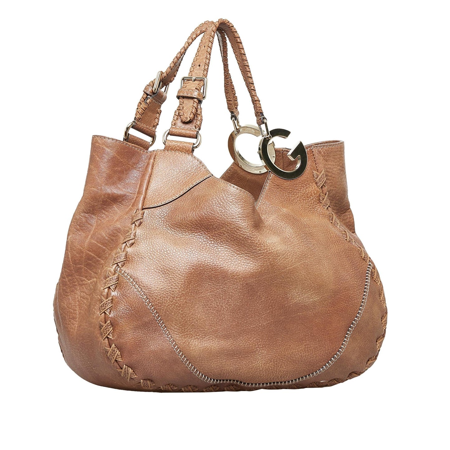 Gucci Charlotte SHG-F2gKPB Calf Brown Tote Bag