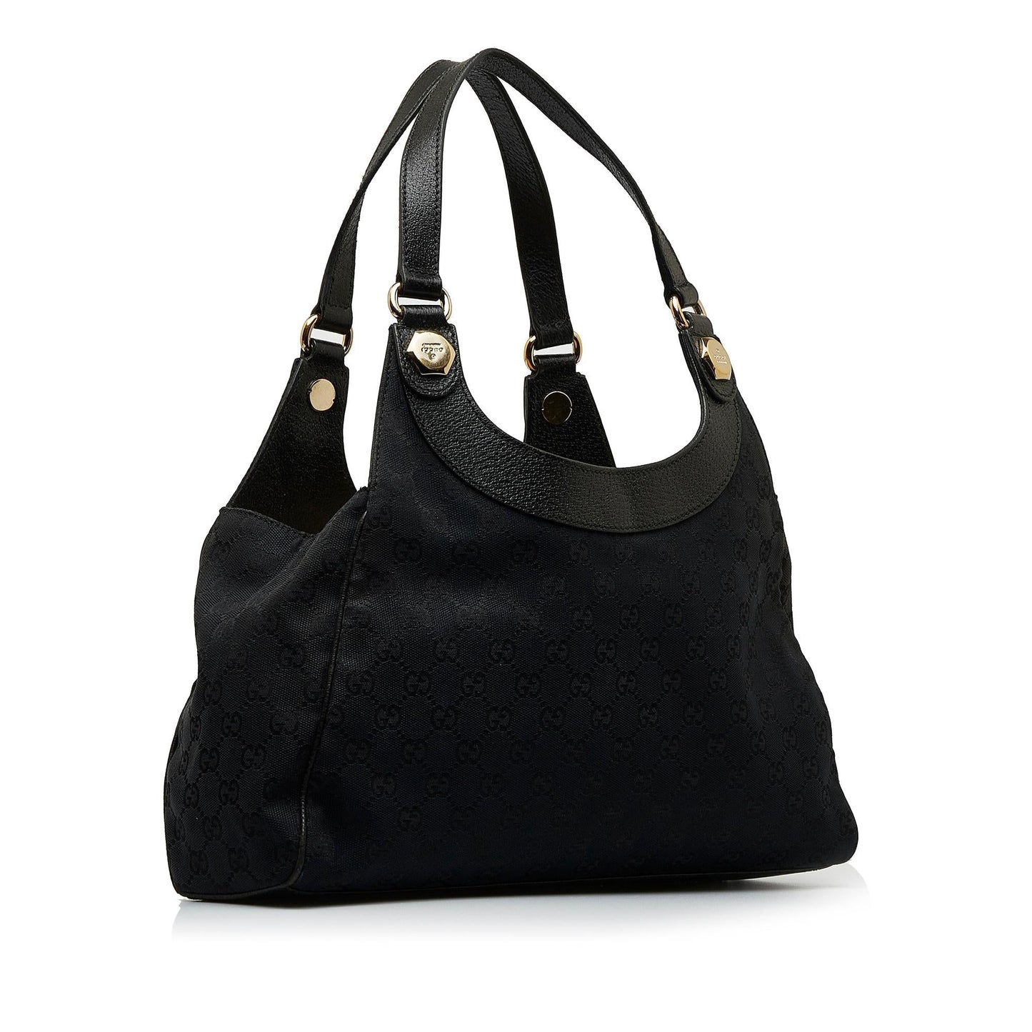 Gucci Charmy GG SHG-26kHzx Canvas Black Shoulder Bag