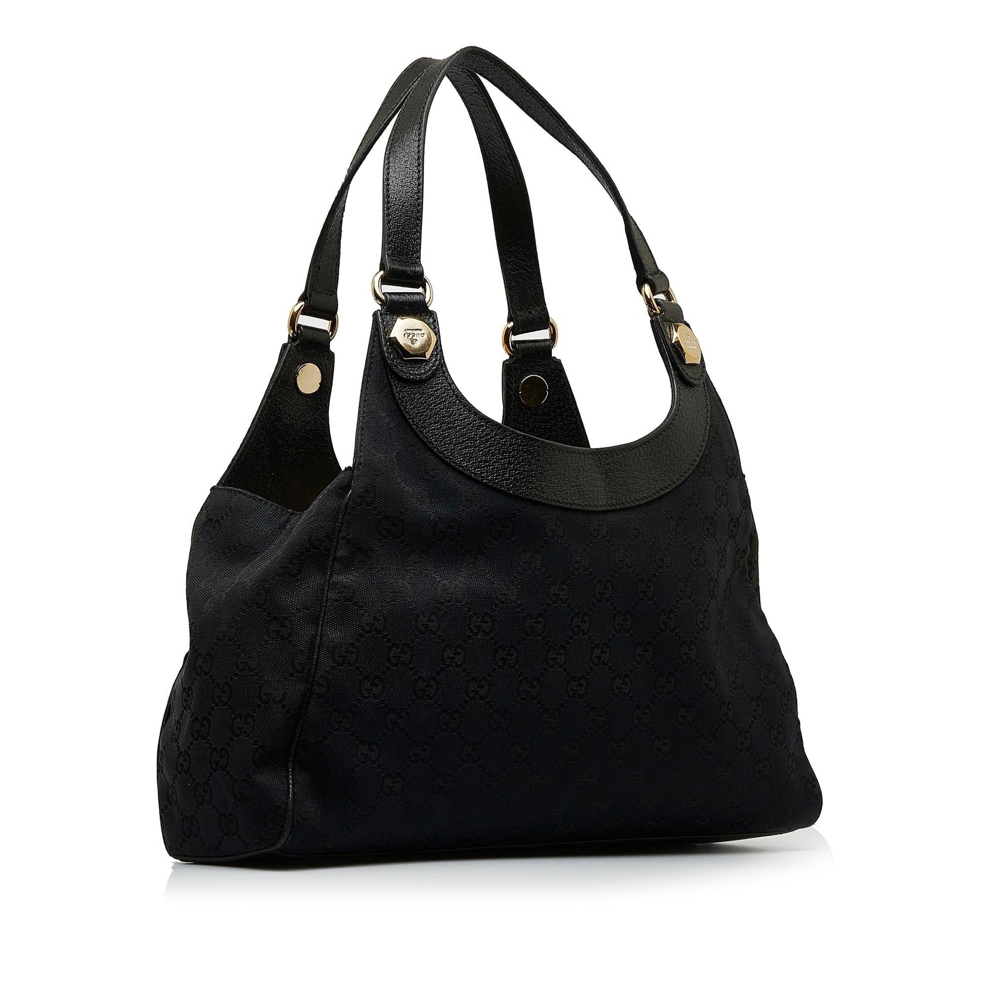 Gucci Charmy GG SHG-26kHzx Canvas Black Shoulder Bag