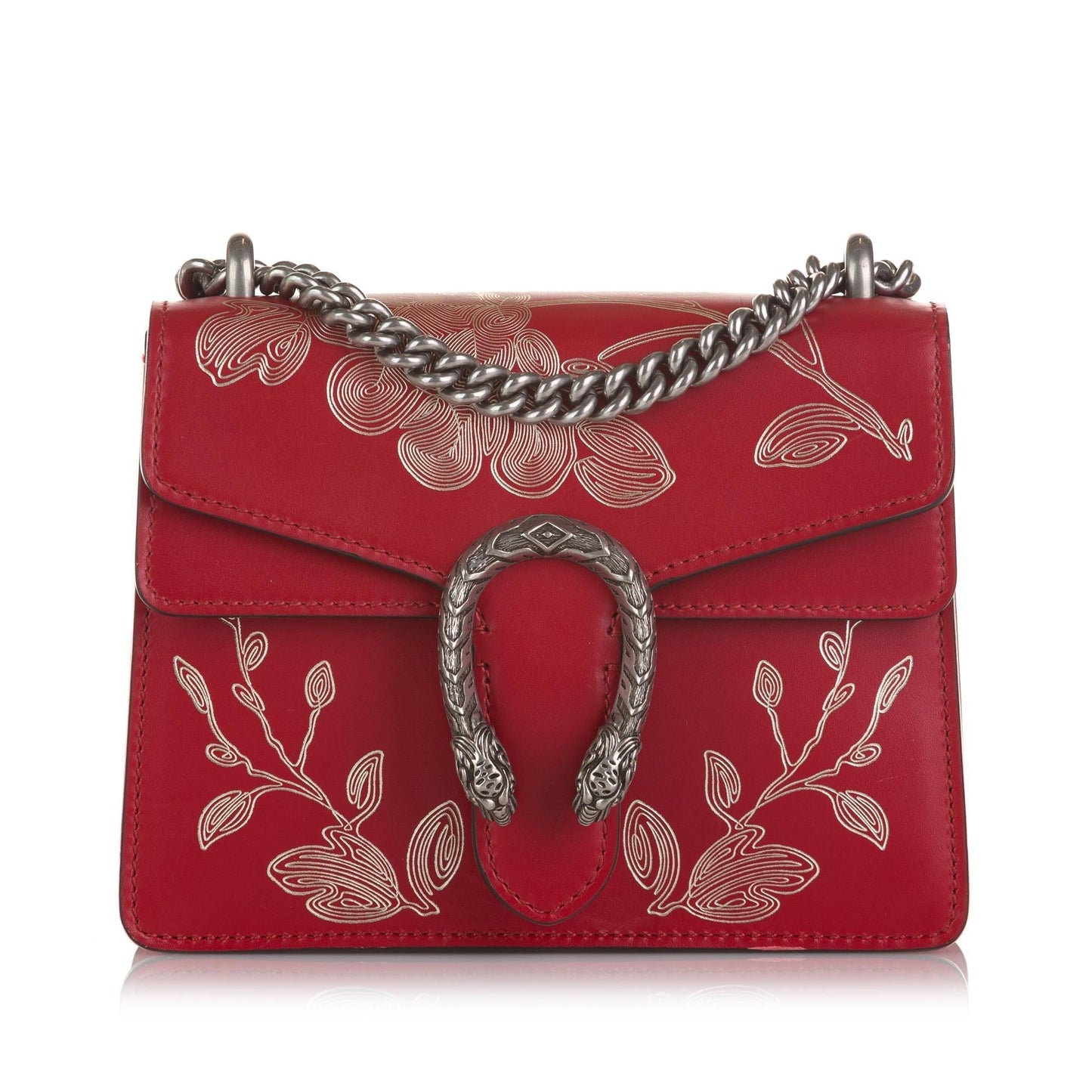 Gucci Chinese New Year Dionysus SHG Calf Red Crossbody Bag