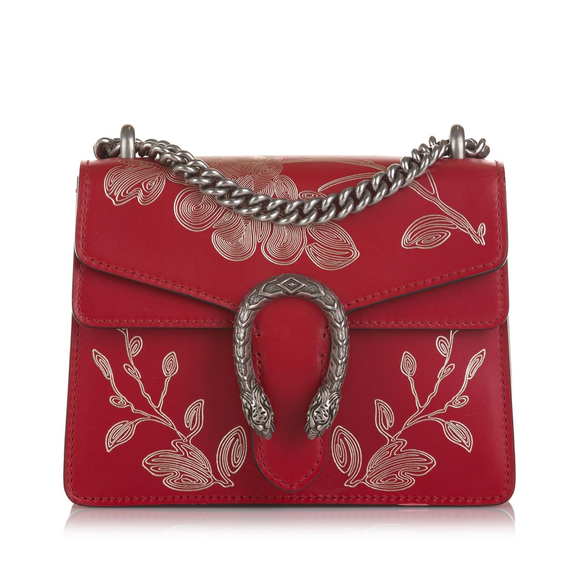 Gucci Chinese New Year Dionysus SHG Calf Red Crossbody Bag