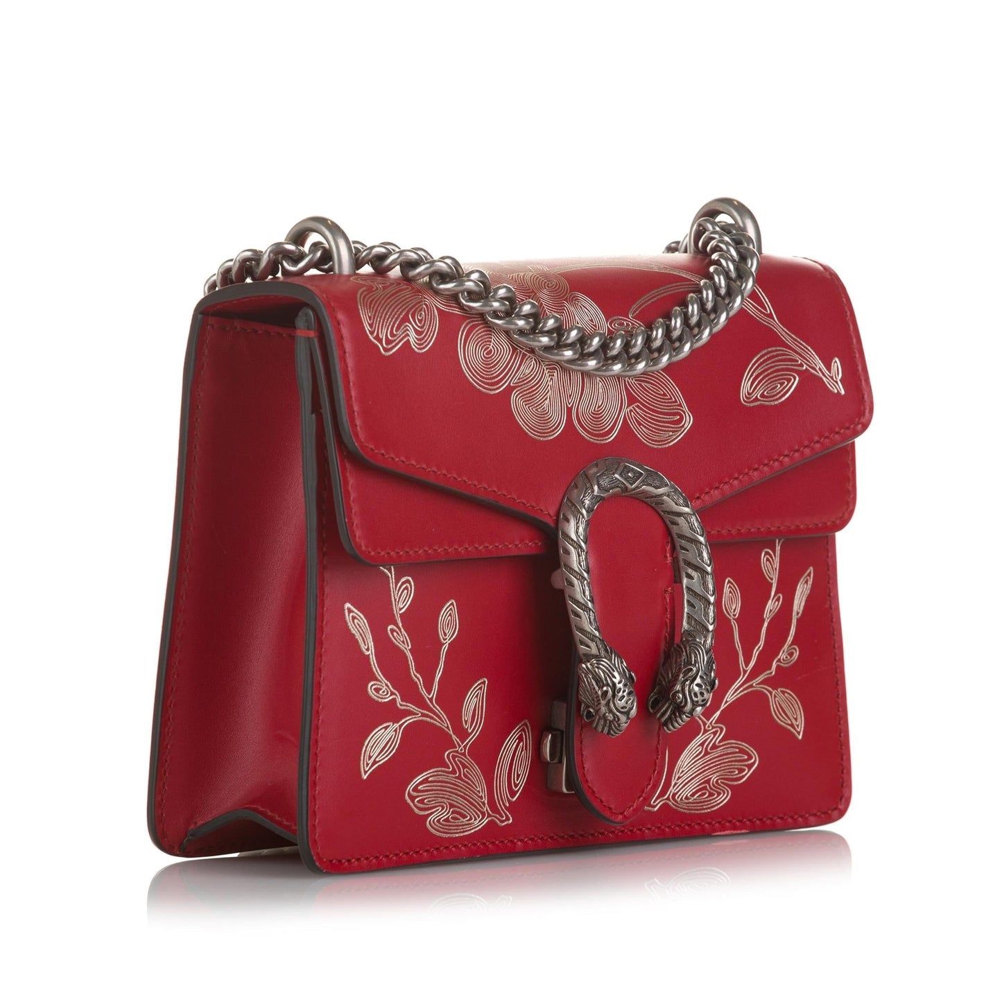 Gucci Chinese New Year Dionysus SHG Calf Red Crossbody Bag