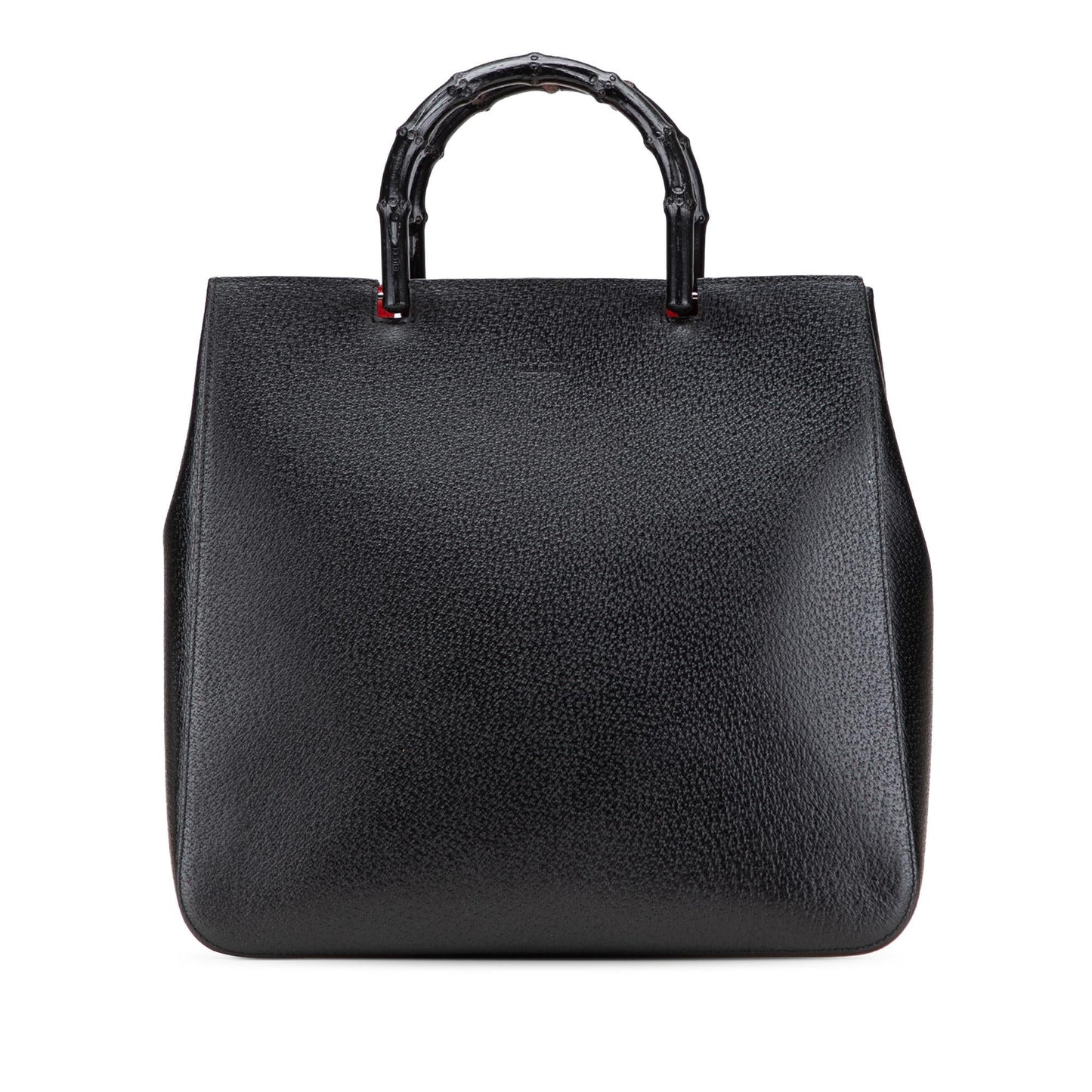 Gucci Cinghiale Bamboo Calf Black Tote Bag