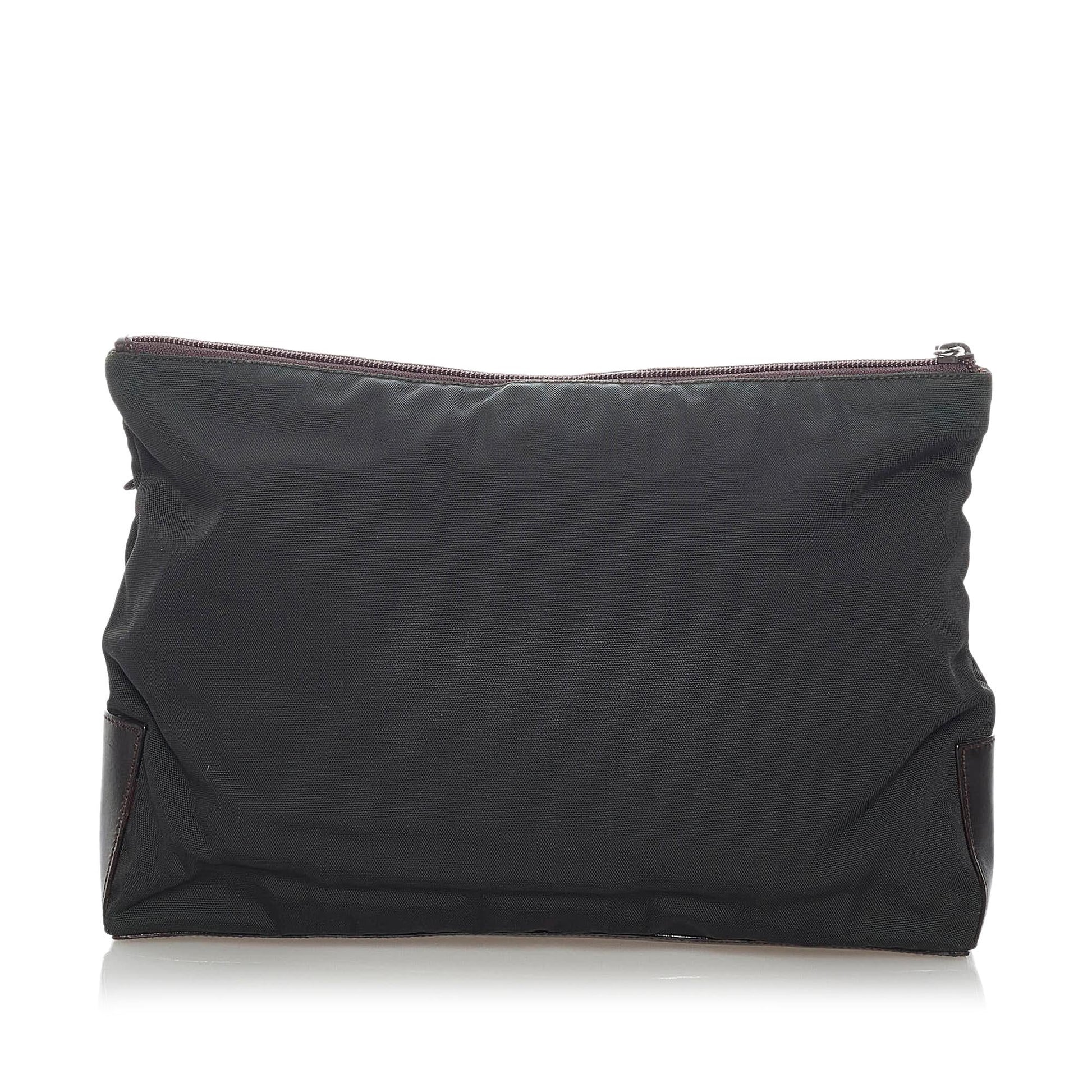 Gucci SHG Satin Black Clutch Bag