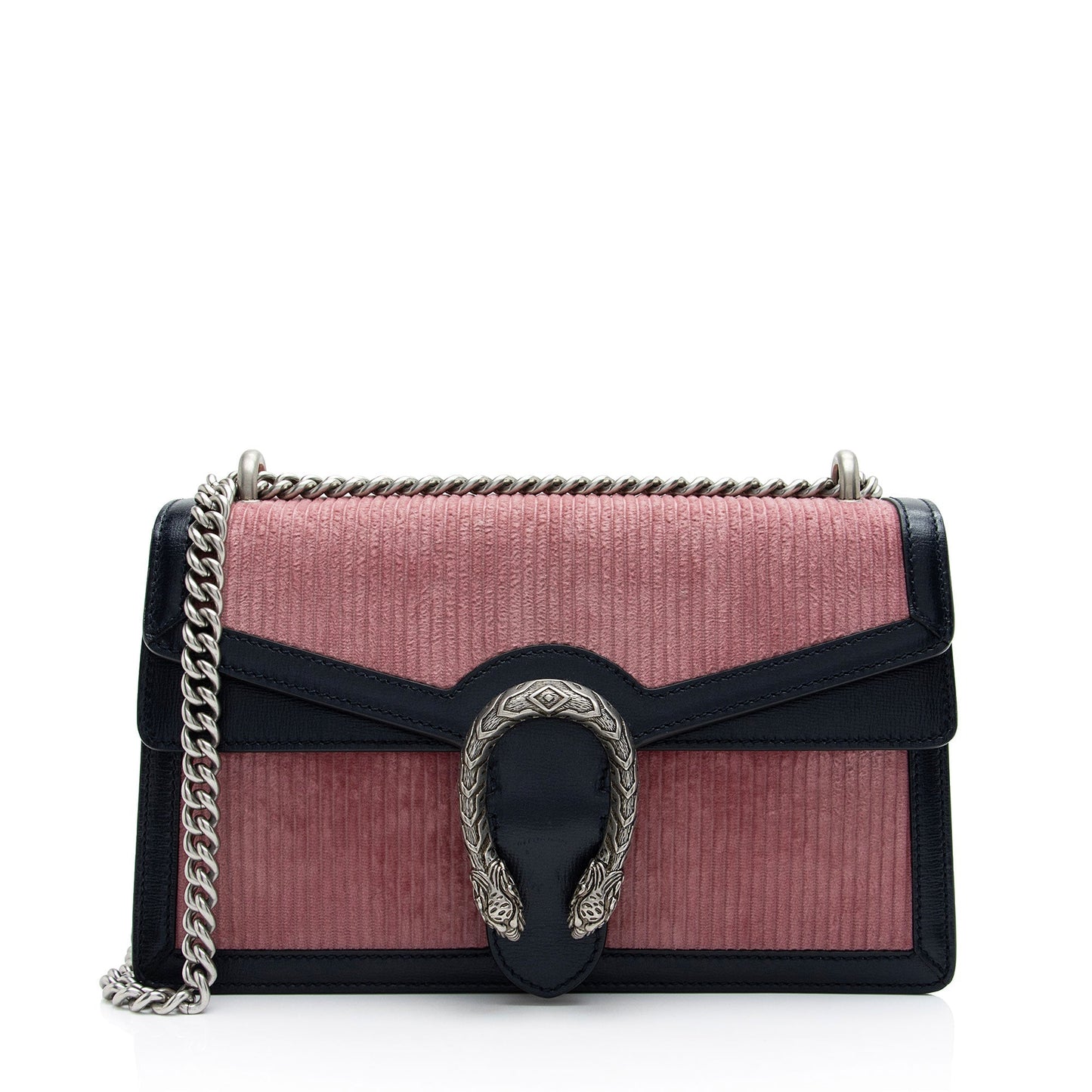 Gucci Corduroy Dionysus SHF-NJk85f Leather Blue Pink Small Shoulder Bag