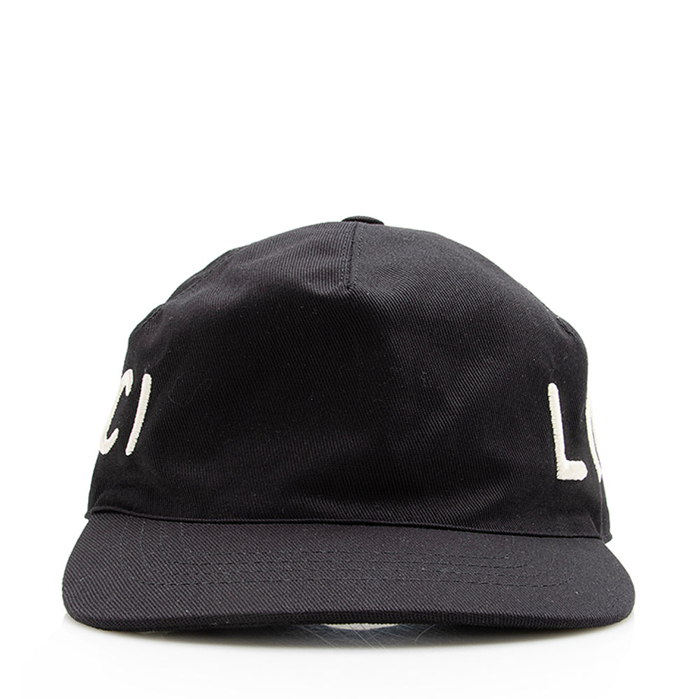 Gucci Cotton Loved Baseball Hat - Black Handbag