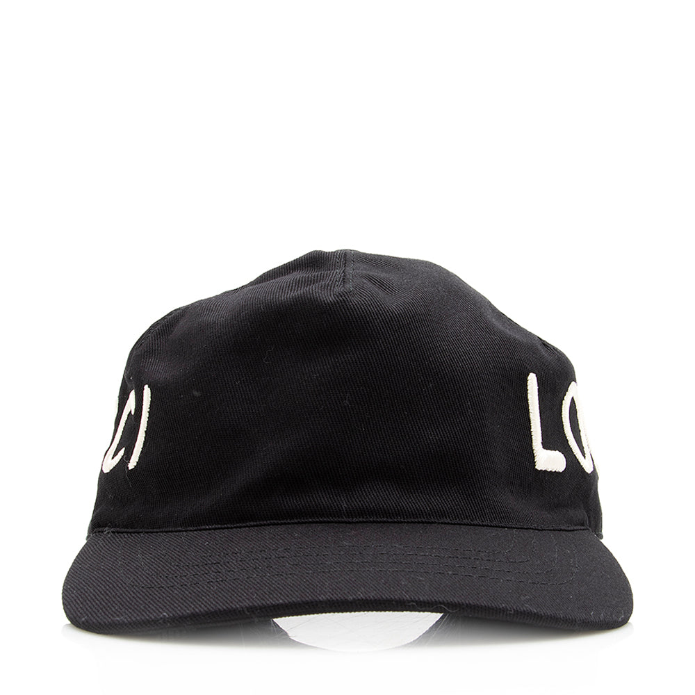 Gucci Cotton Loved Baseball Hat - Black Handbag S Shf
