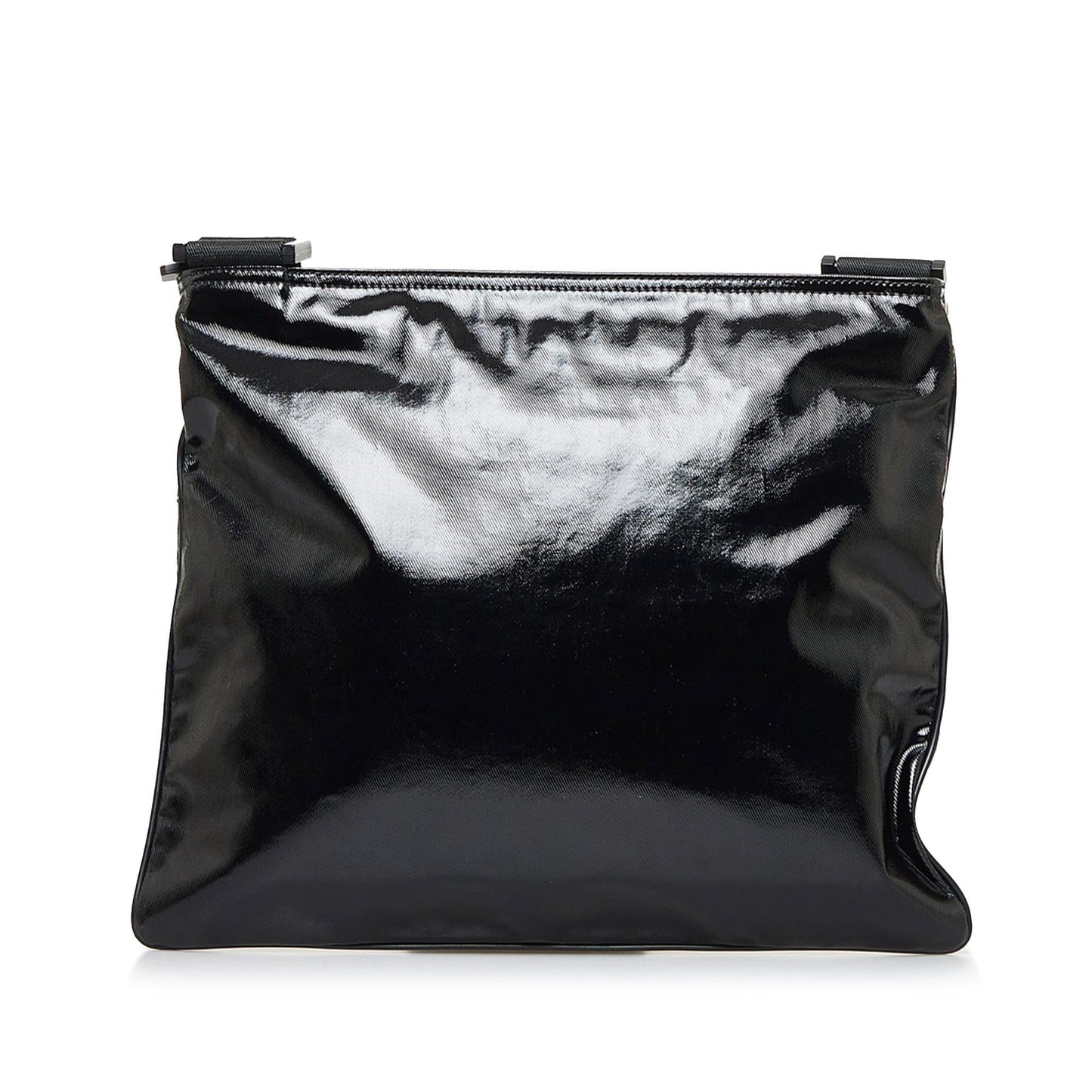 Gucci Crest SHG-Qfnux7 Canvas Black Crossbody Bag