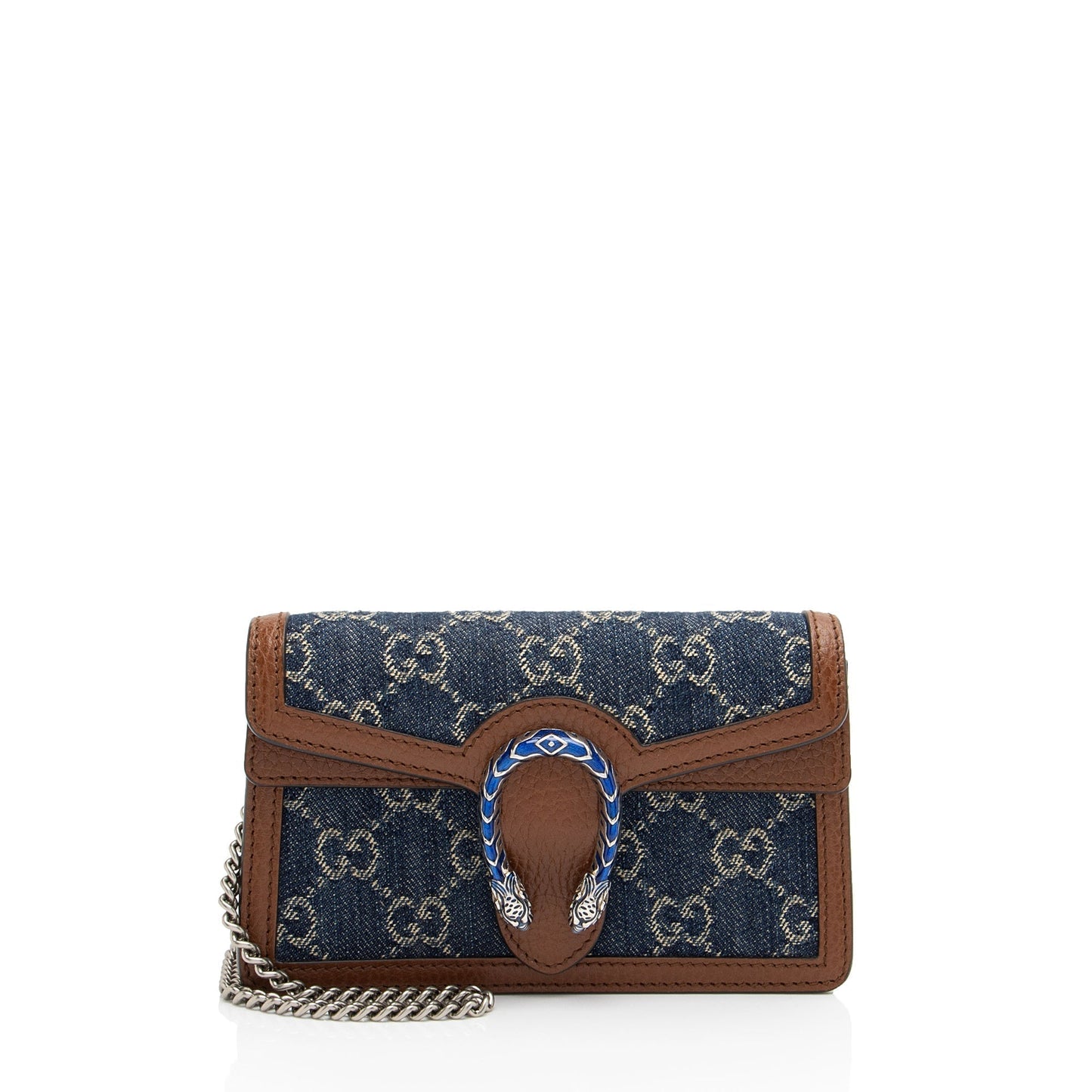 Gucci Dionysus Super Shoulder Bag Shf Lunuyx Denim Mini Crossbody Bag