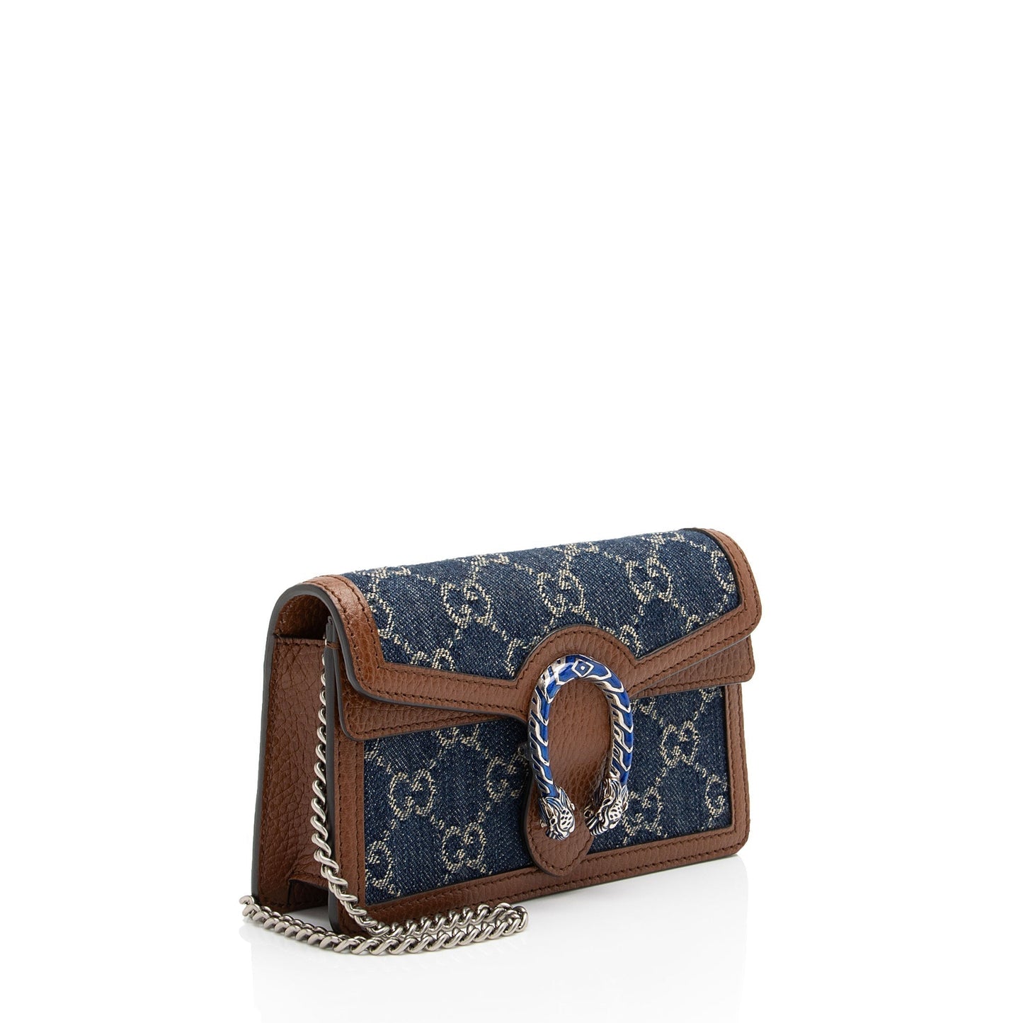 Gucci Dionysus Super Shoulder Bag Shf Lunuyx Denim Mini Crossbody Bag