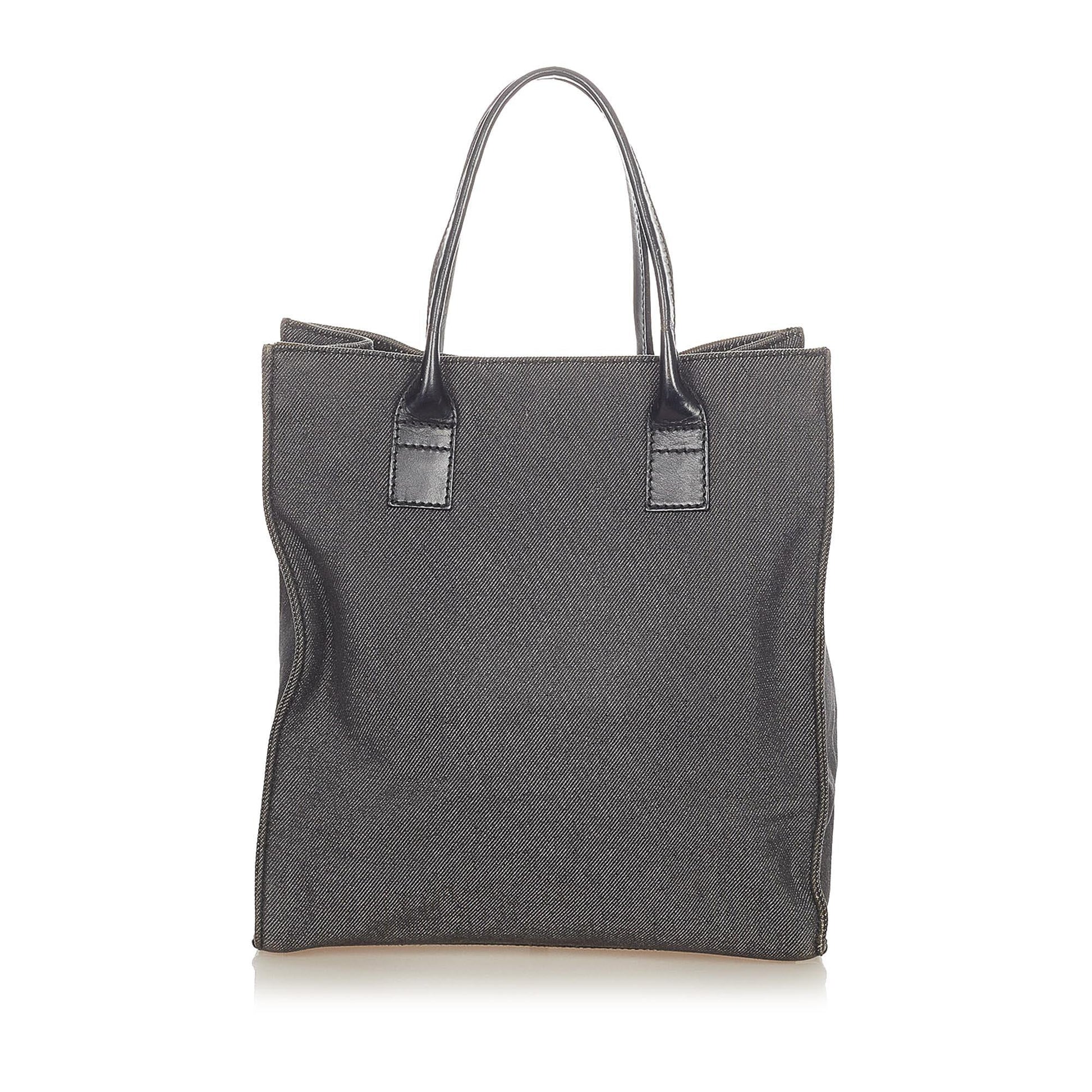 Gucci SHG Denim Black Tote Bag Bag Shg