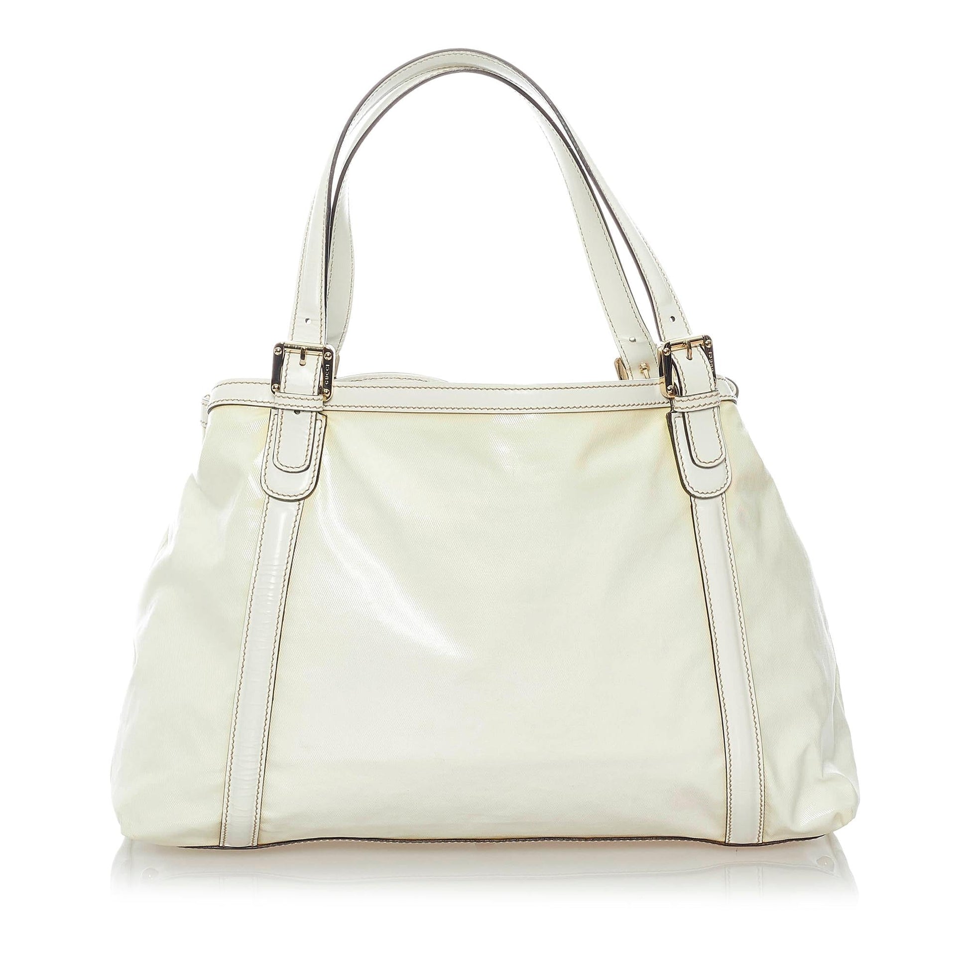 Gucci Dialux Britt SHG Calf White Tote Bag Bag Shg