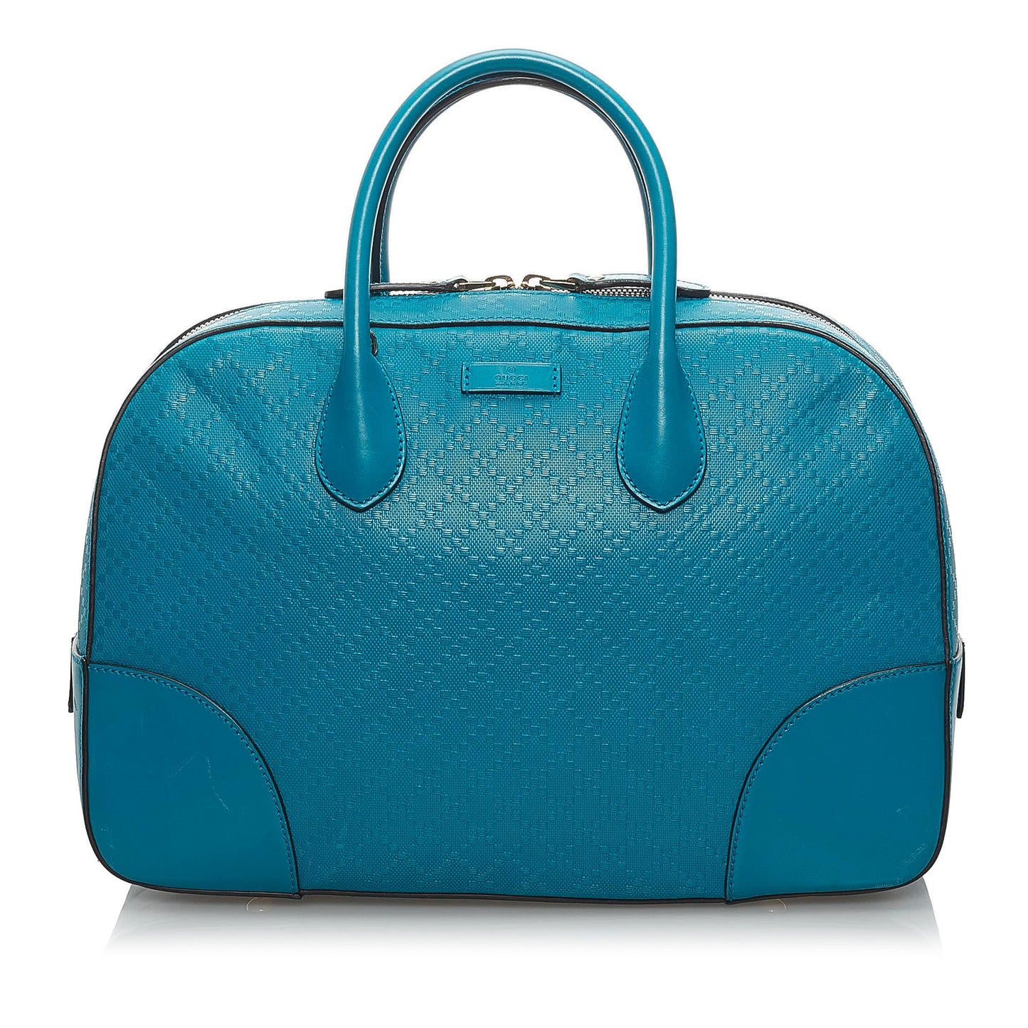 Gucci Diamante Bright SHG Leather Calf Blue Satchel Bag