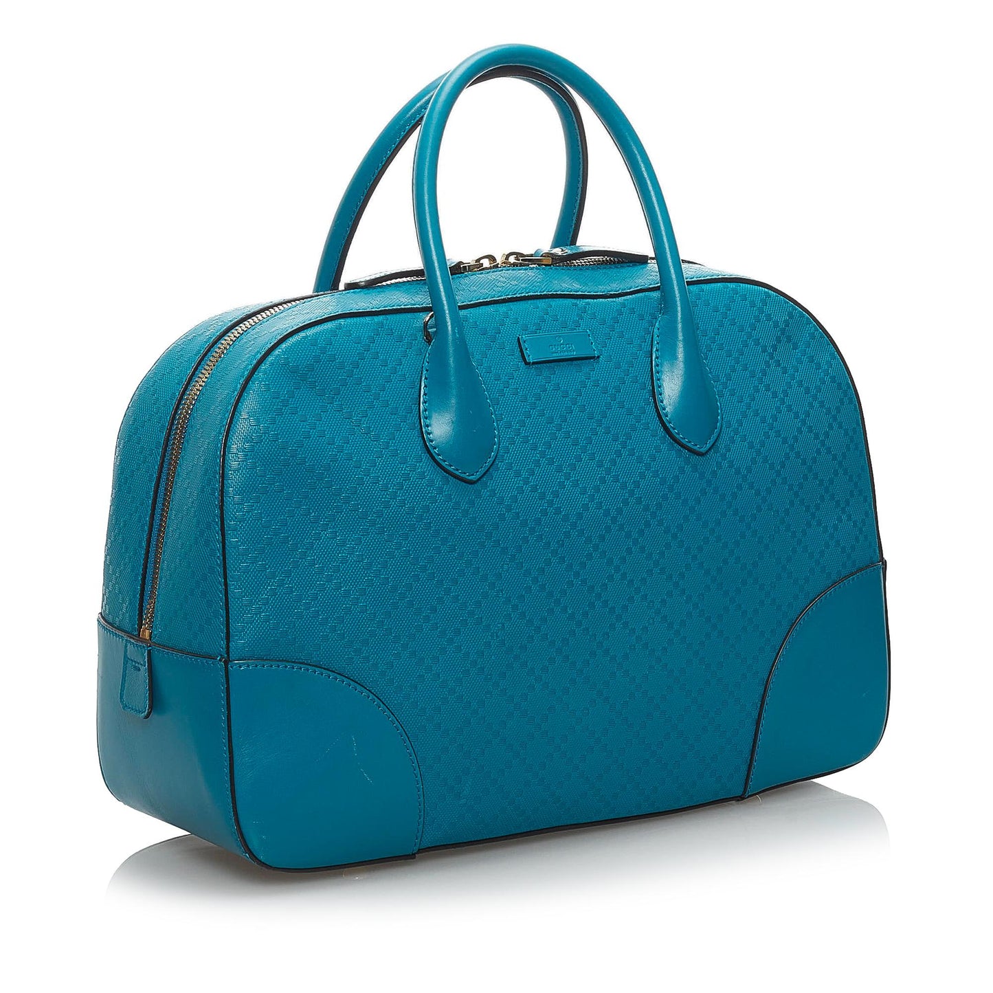 Gucci Diamante Bright SHG Leather Calf Blue Satchel Bag