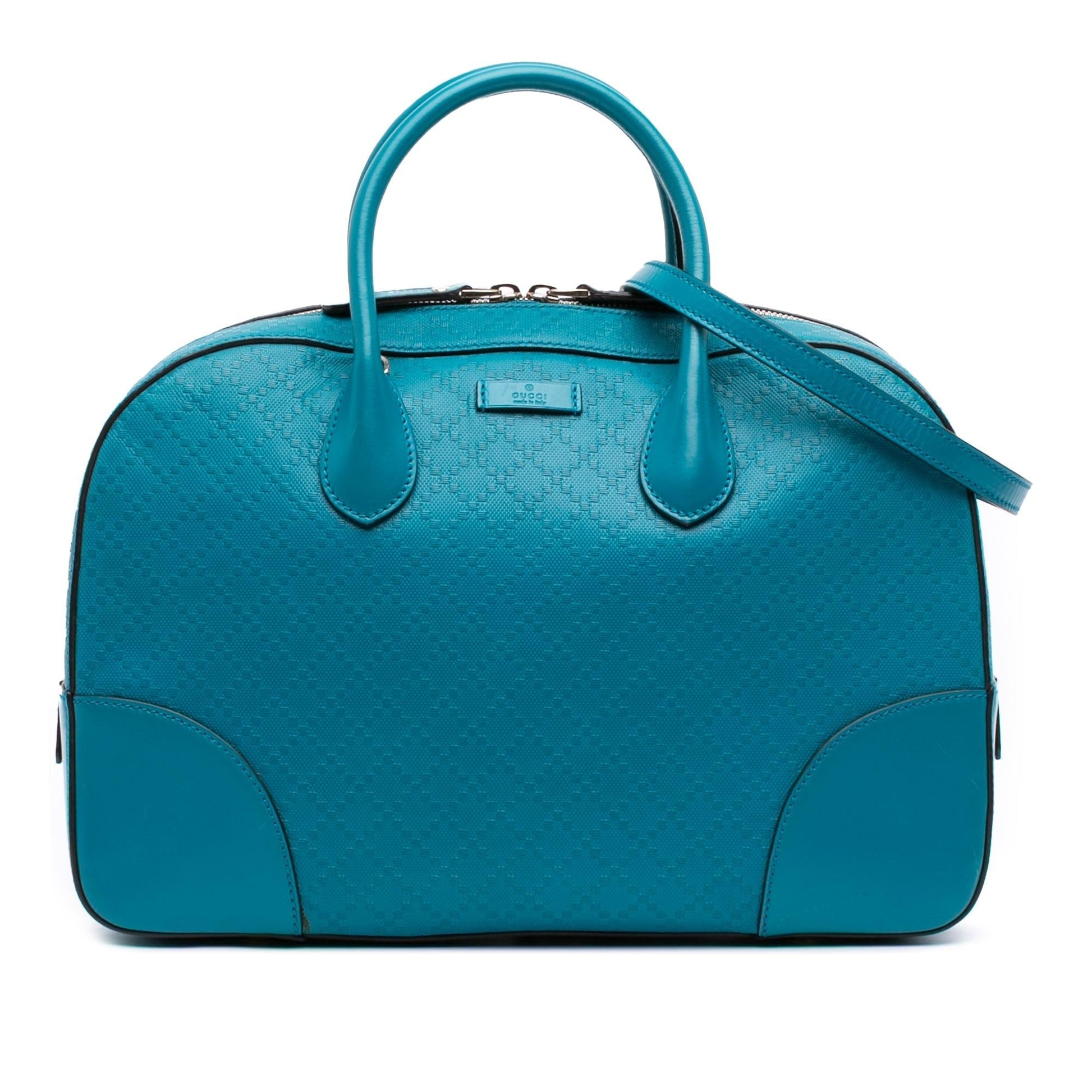 Gucci Diamante Bright Leather Travel Bag