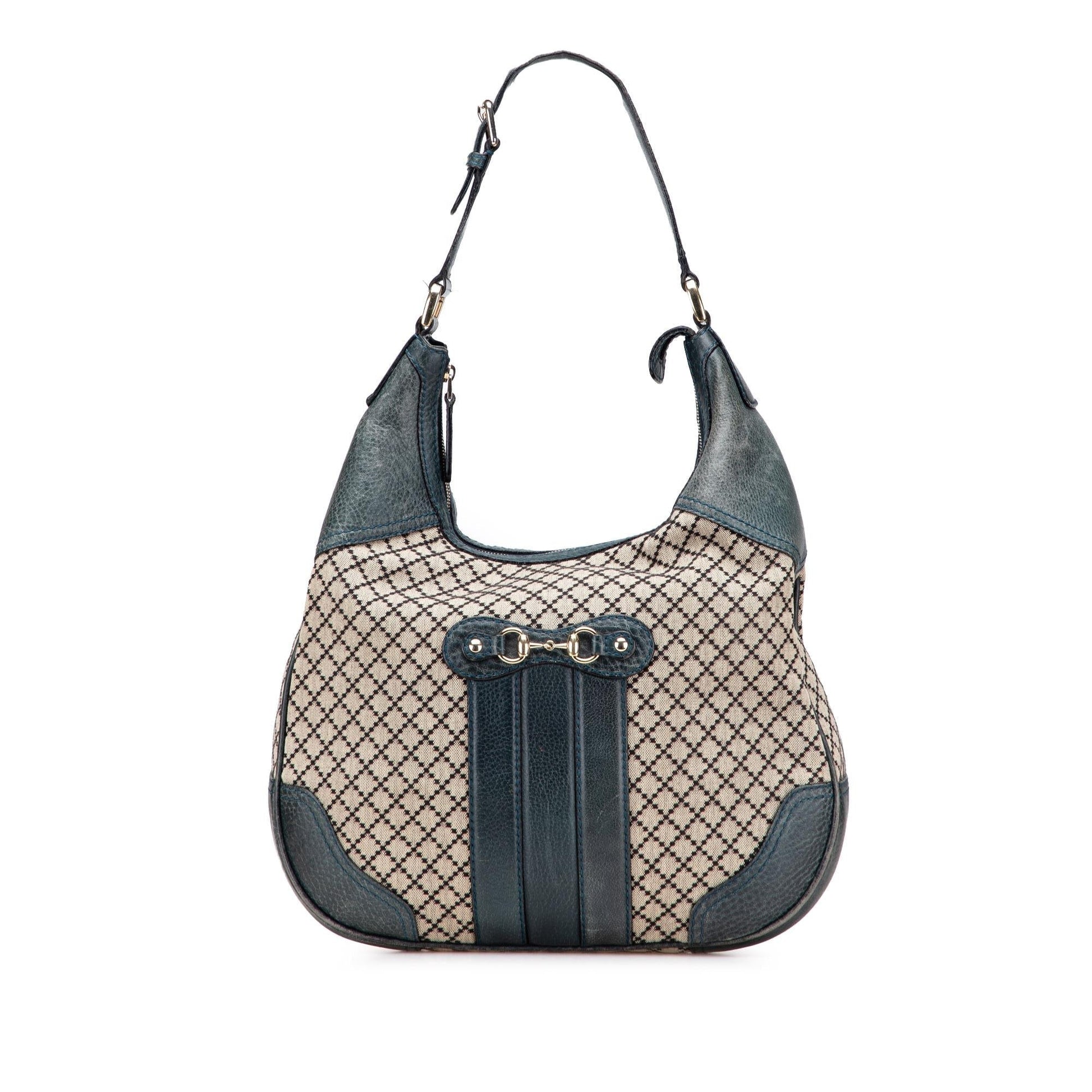 Gucci Diamante Catherine Canvas Brown Shoulder Bag