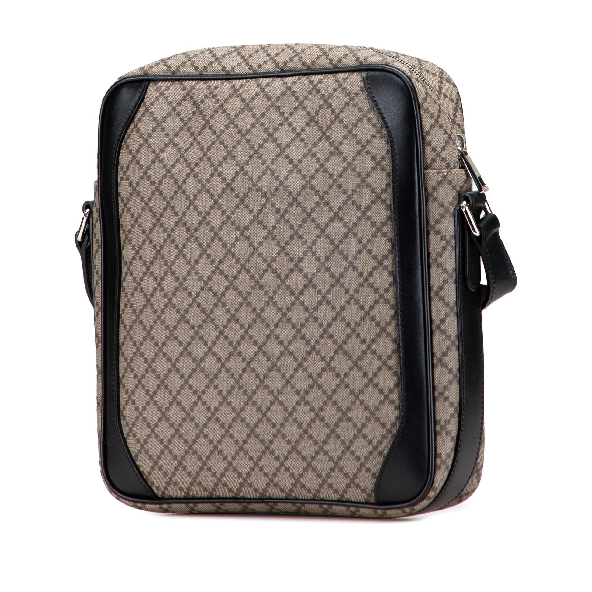 Gucci Diamante Coated Zip Canvas Crossbody Bag