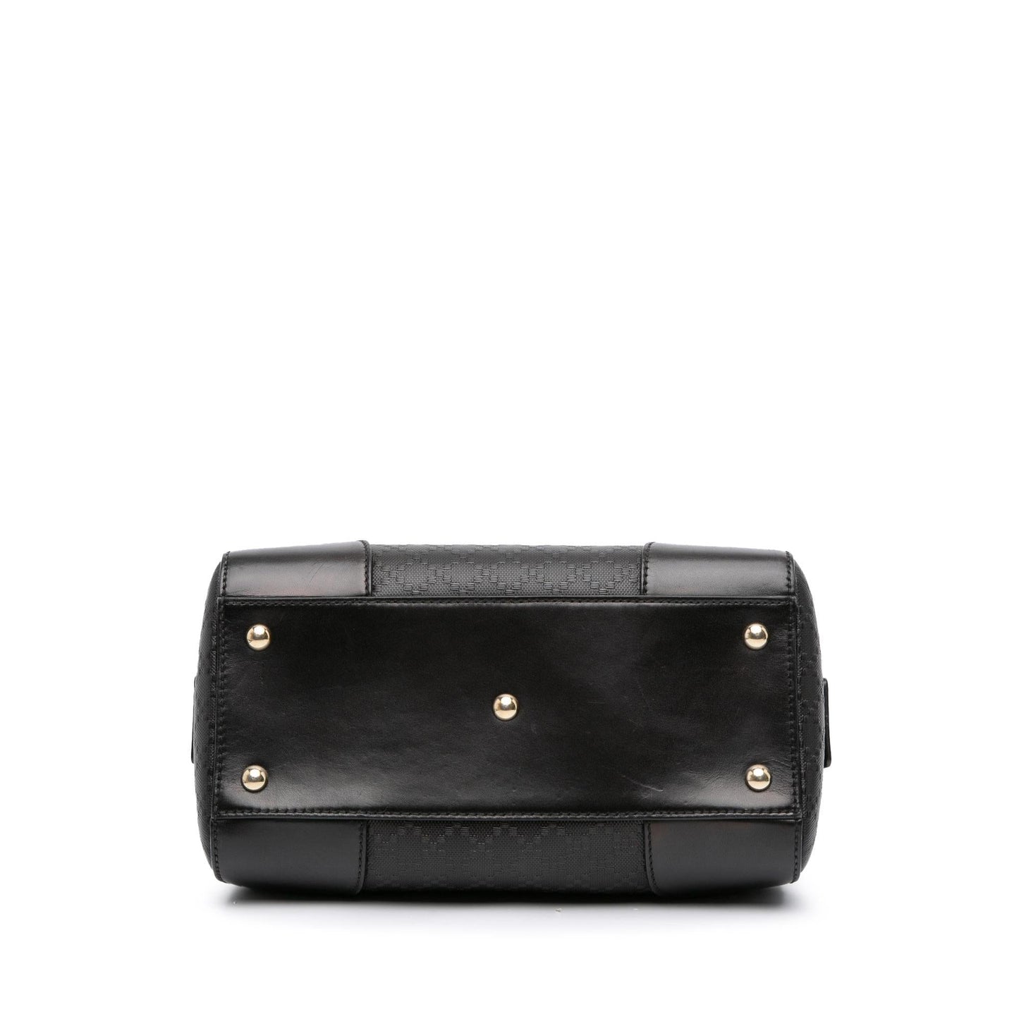 Gucci Diamante Boston Leather Calf Black Satchel Bag