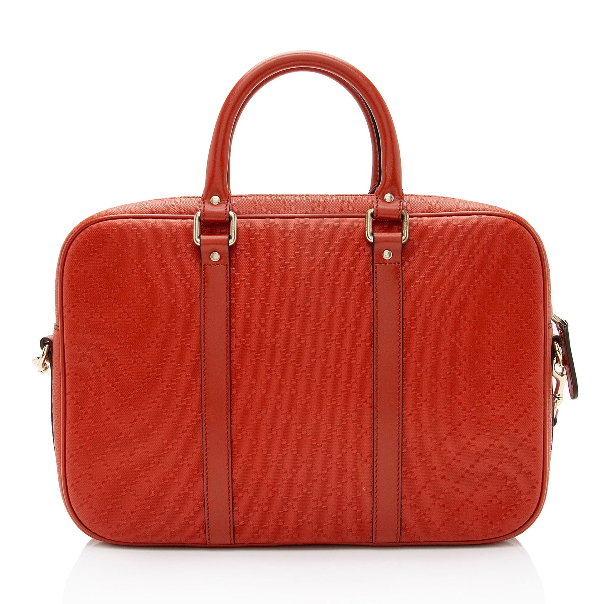 Gucci Diamante Briefcase SHF-taS7PA Leather Orange Travel Bag