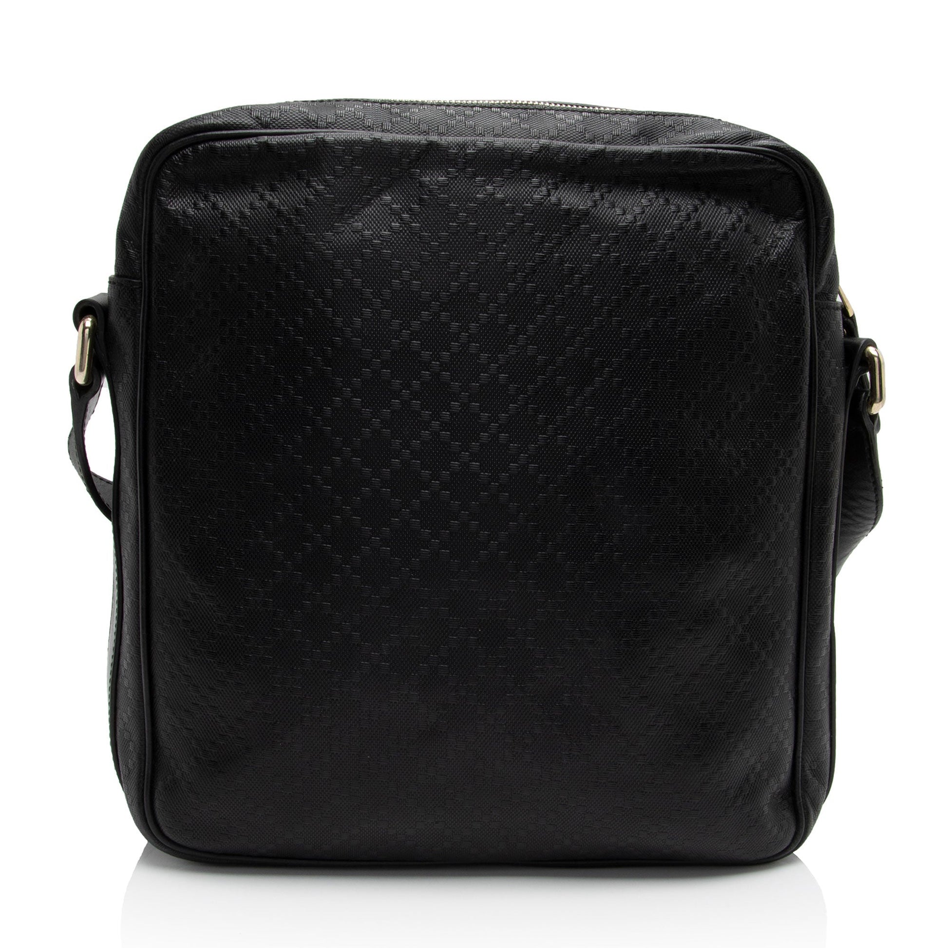 Gucci Diamante Messenger SHF-2za6Yp Leather Black Medium Shoulder Bag